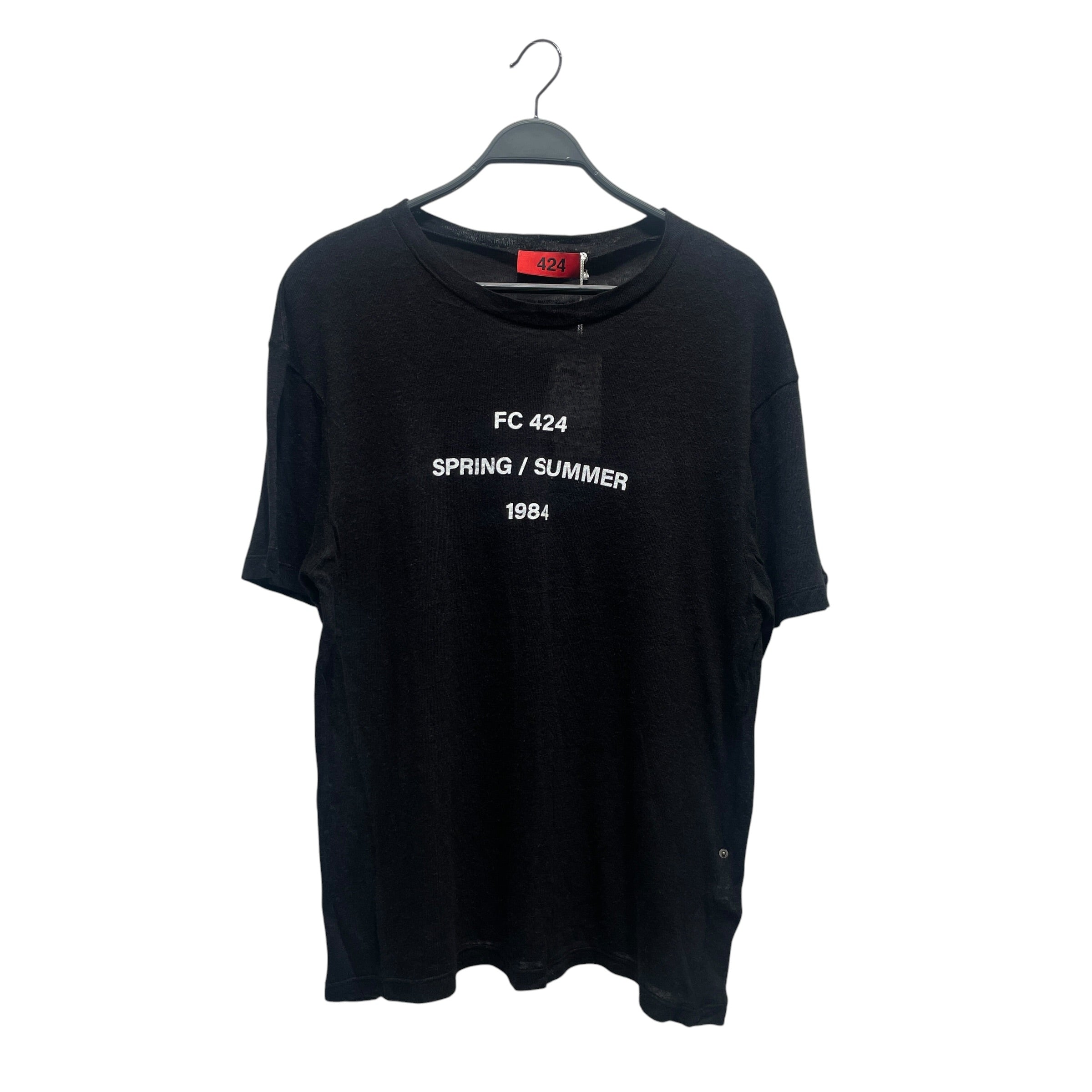 424(FourTwoFour)/T-Shirt/L/Cotton/BLK/ view 1