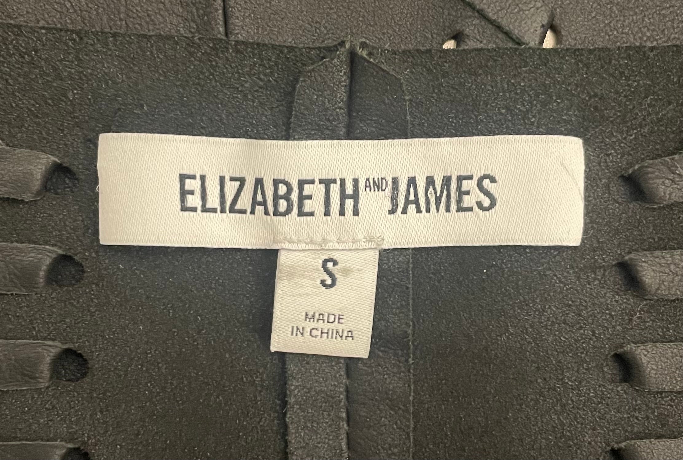 Elizabeth and James/Leather Jkt/S/Goat Leather/BLK/ view 3