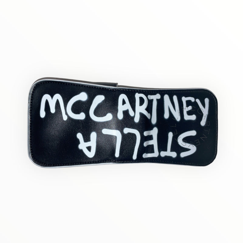 STELLAMcCARTNEY/Cross Body Bag/Leather/BLK/GRAFFITI LOGO MINI CROSSBODY