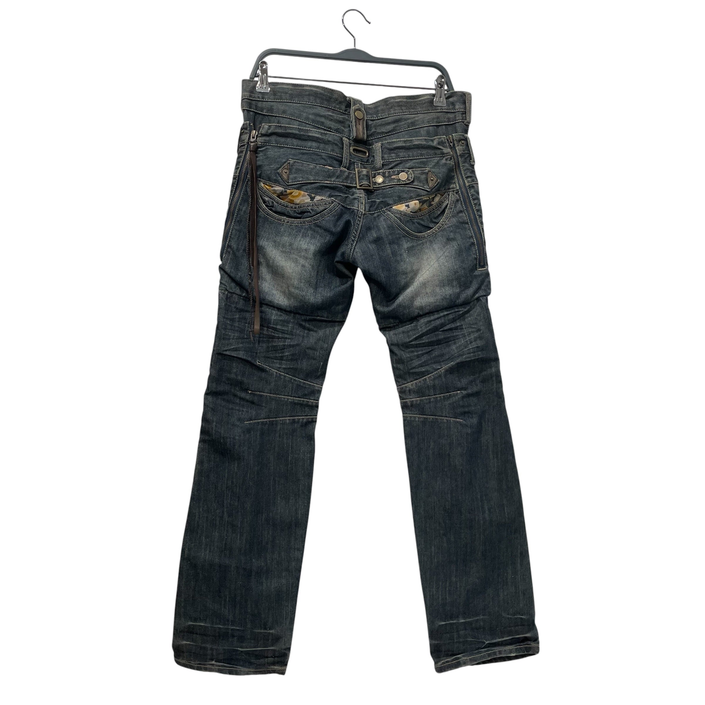 PPFM/Straight Pants/M/Denim/IDG/double waist view 2