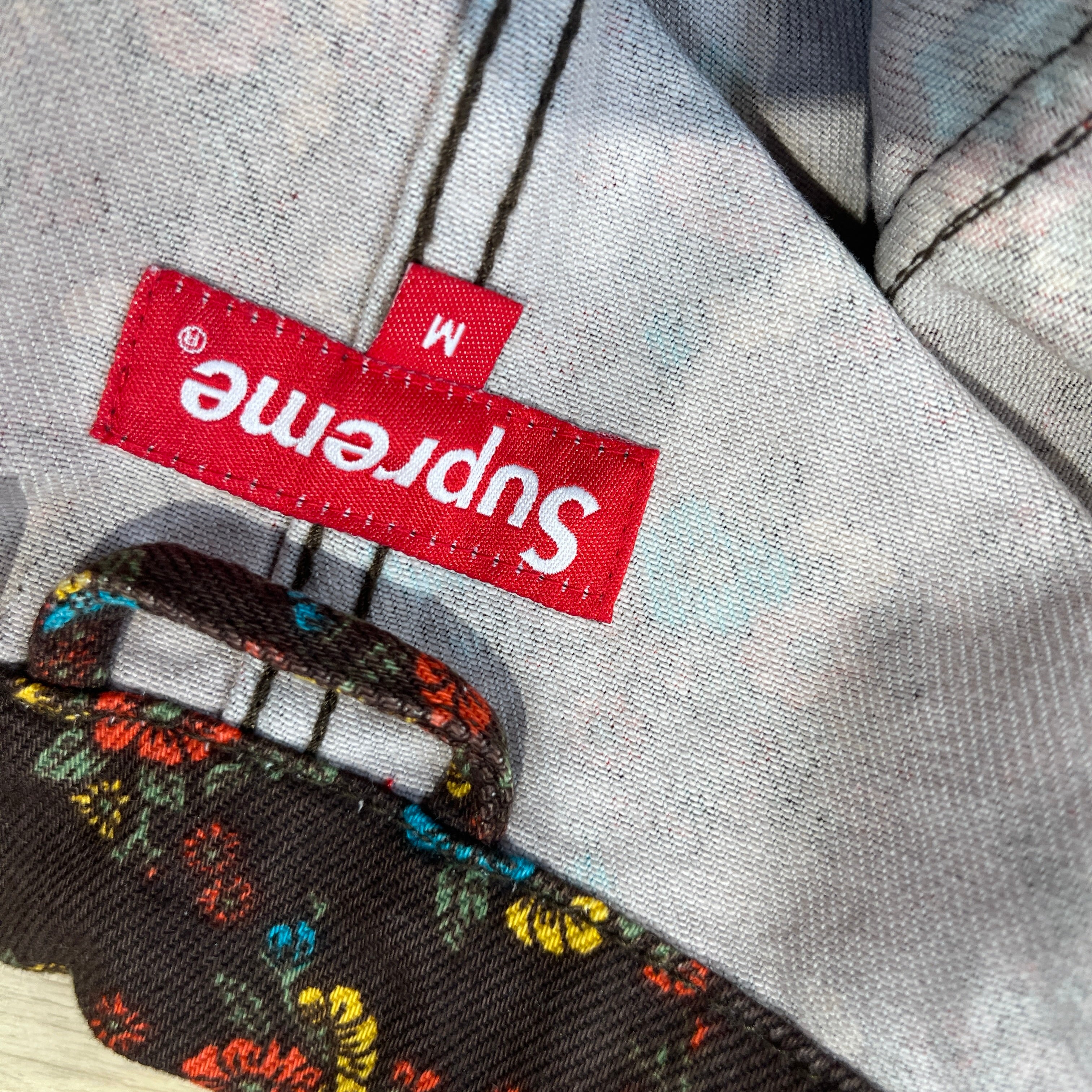 Supreme/Denim Jkt/M/Cotton/BRW/Floral Pattern/SS22 Flower Chore Coat view 3