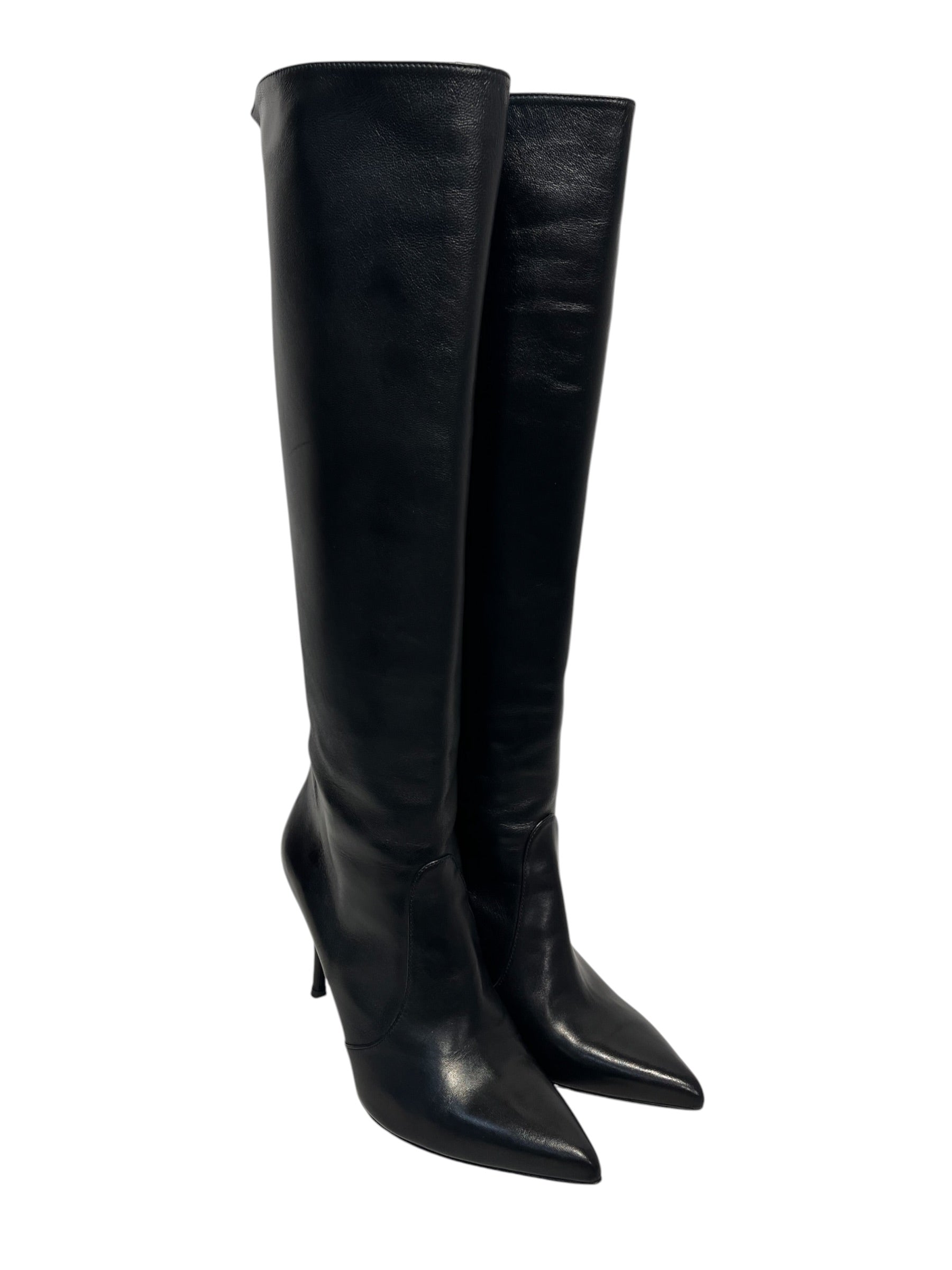 STUART WEITZMAN/Long Boots/US 9/Leather/BLK/Skinny heel boot view 1