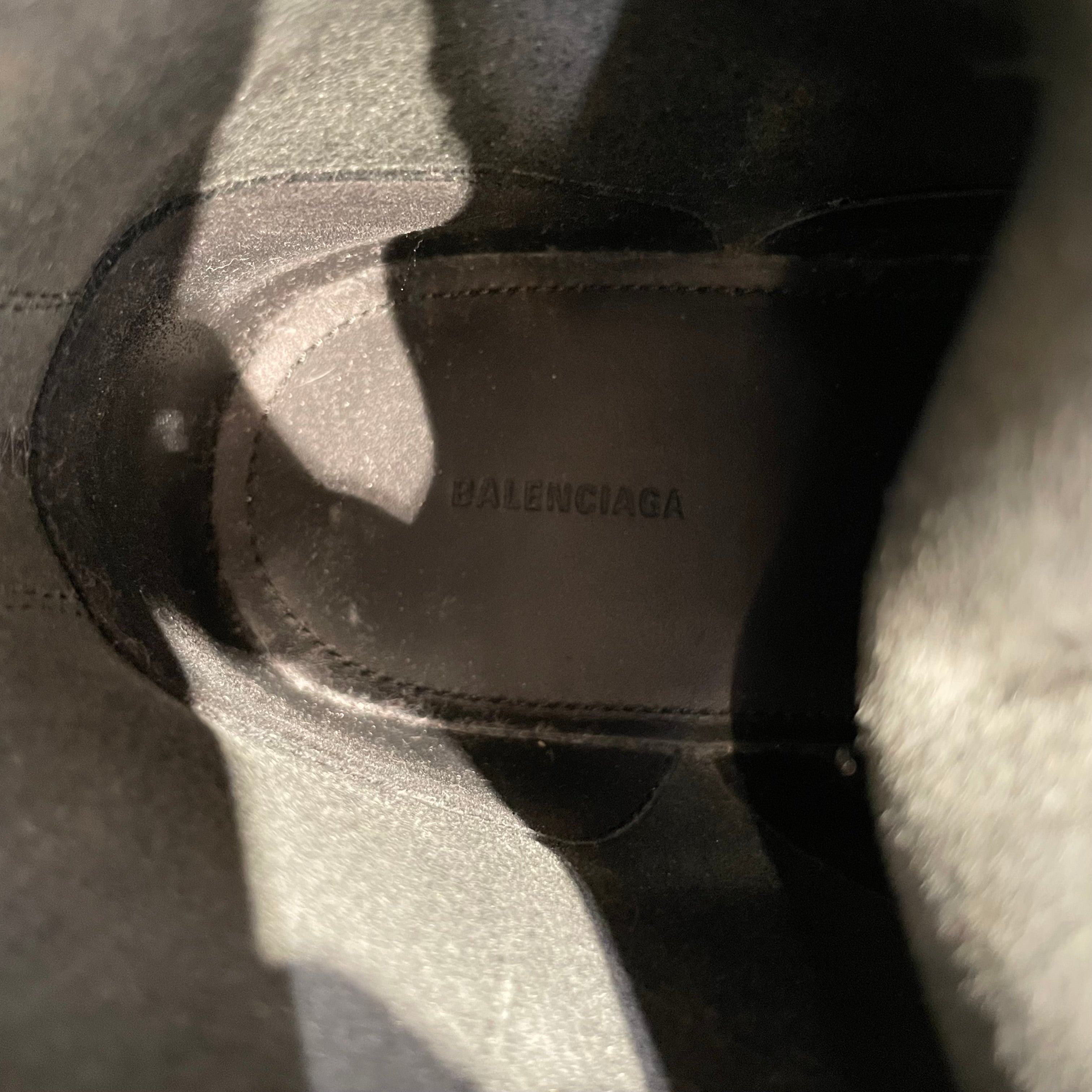 BALENCIAGA/Boots/EU 37.5/BLK/strike lace up view 6