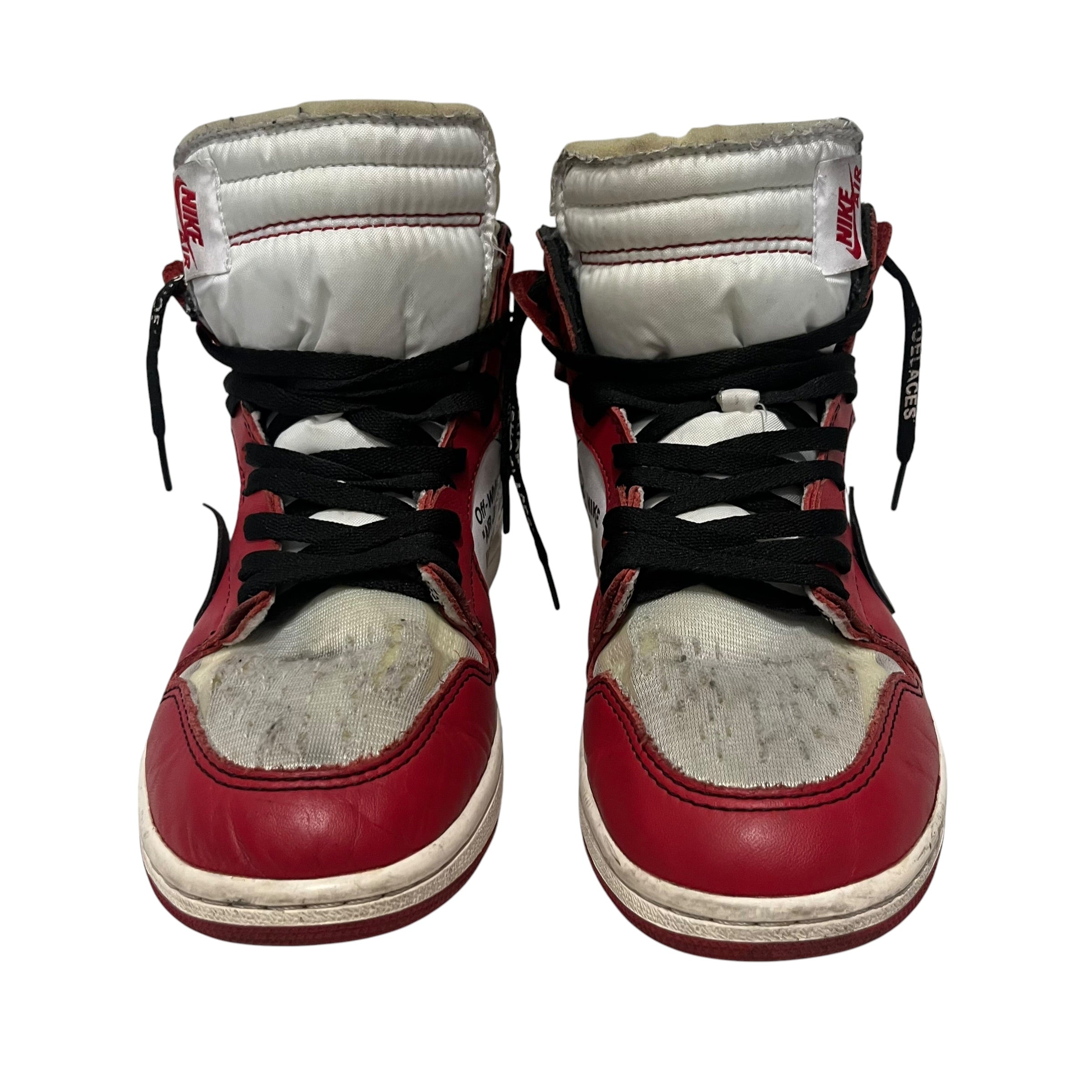 NIKE/OFF-WHITE/Hi-Sneakers/US 9.5/RED/airjordan1 view 1