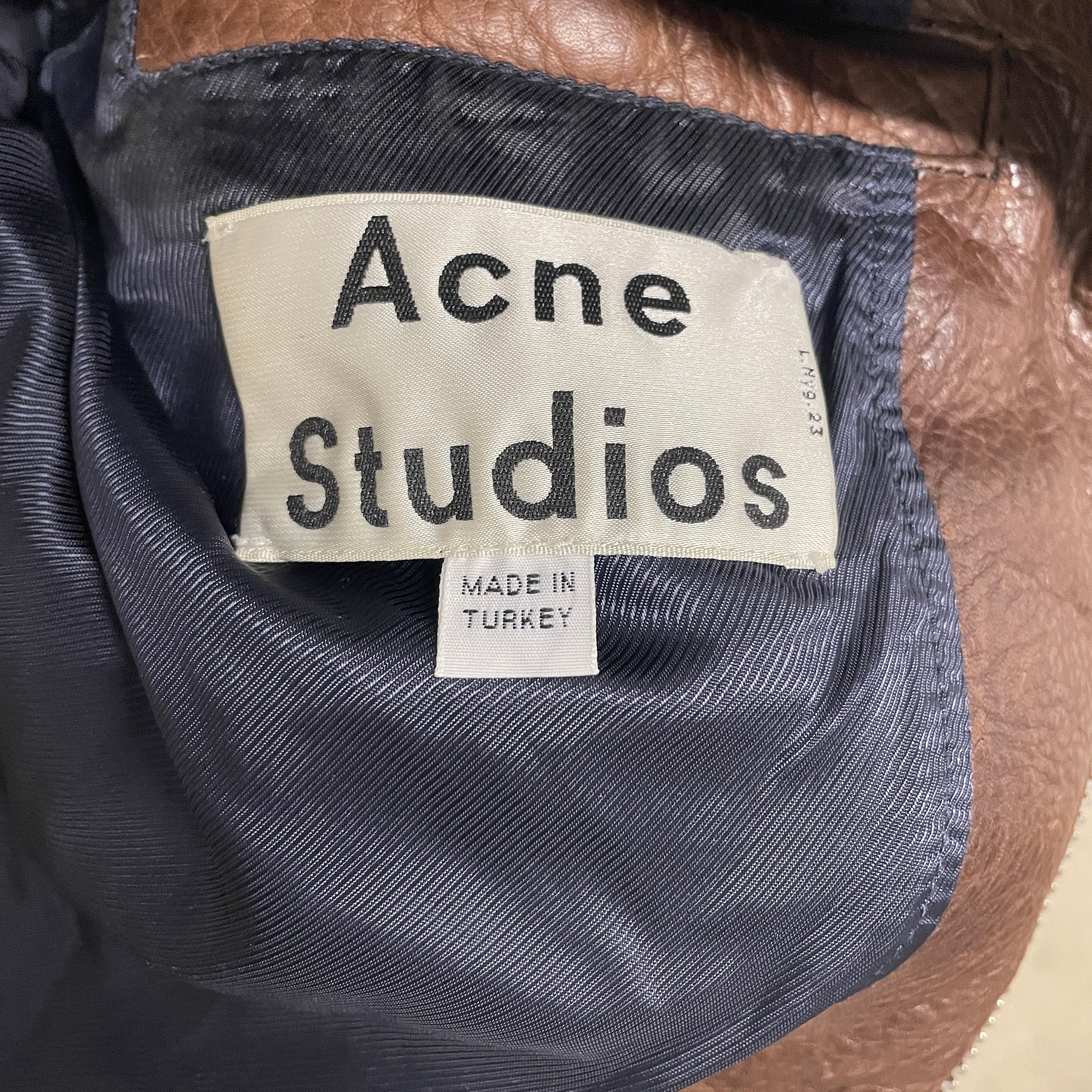 Acne Studios/Leather Jkt/48/Leather/BRW/OLIVER US14 view 4