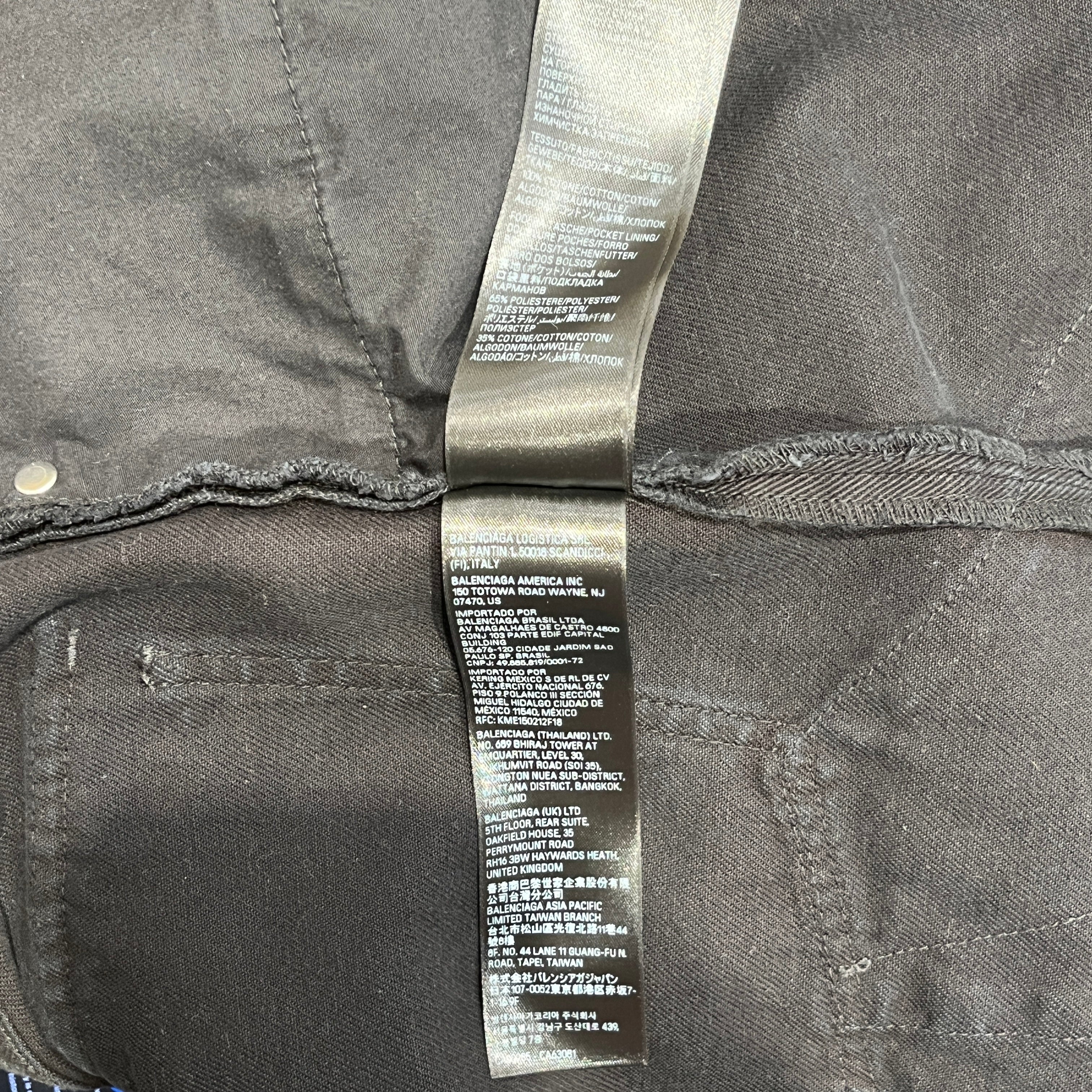 BALENCIAGA/Cargo Pants/XL/Cotton/BLK/Sunbleached Cargo view 5