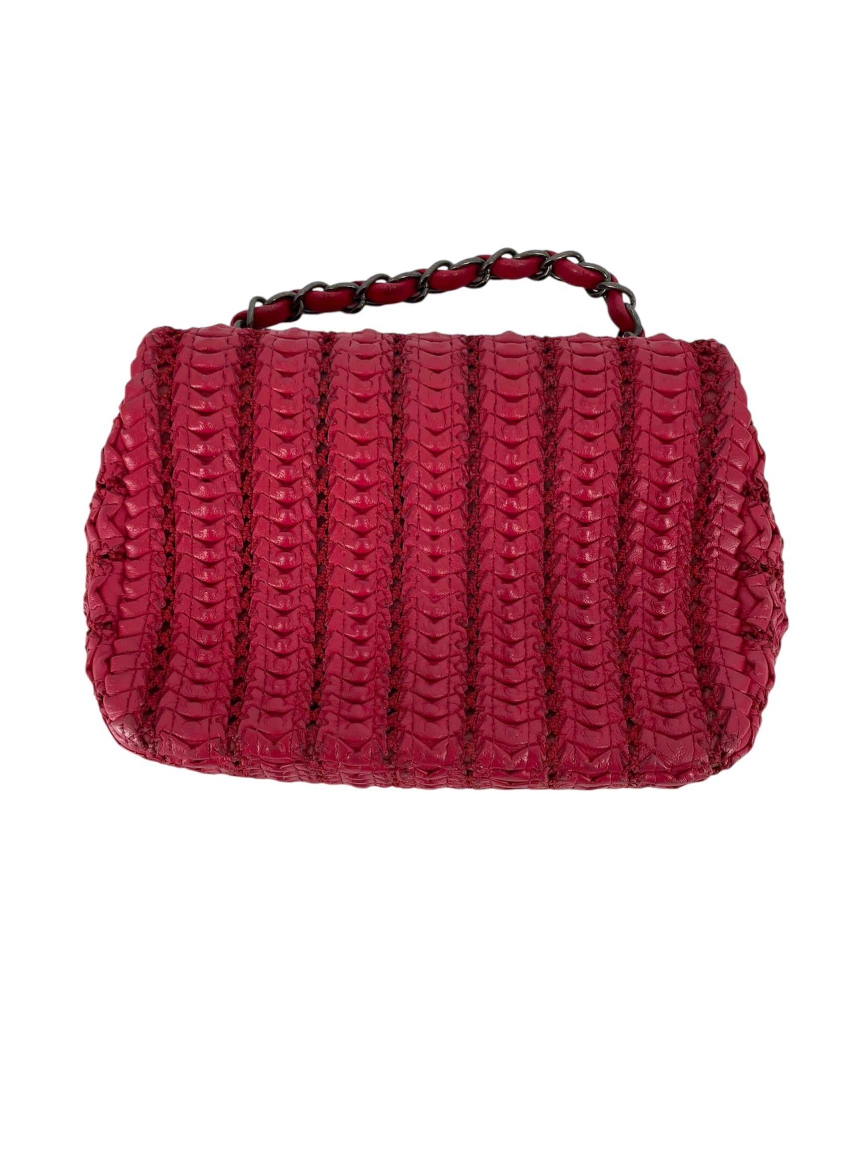 CHANEL/Cross Body Bag/Leather/RED/21812751 view 2
