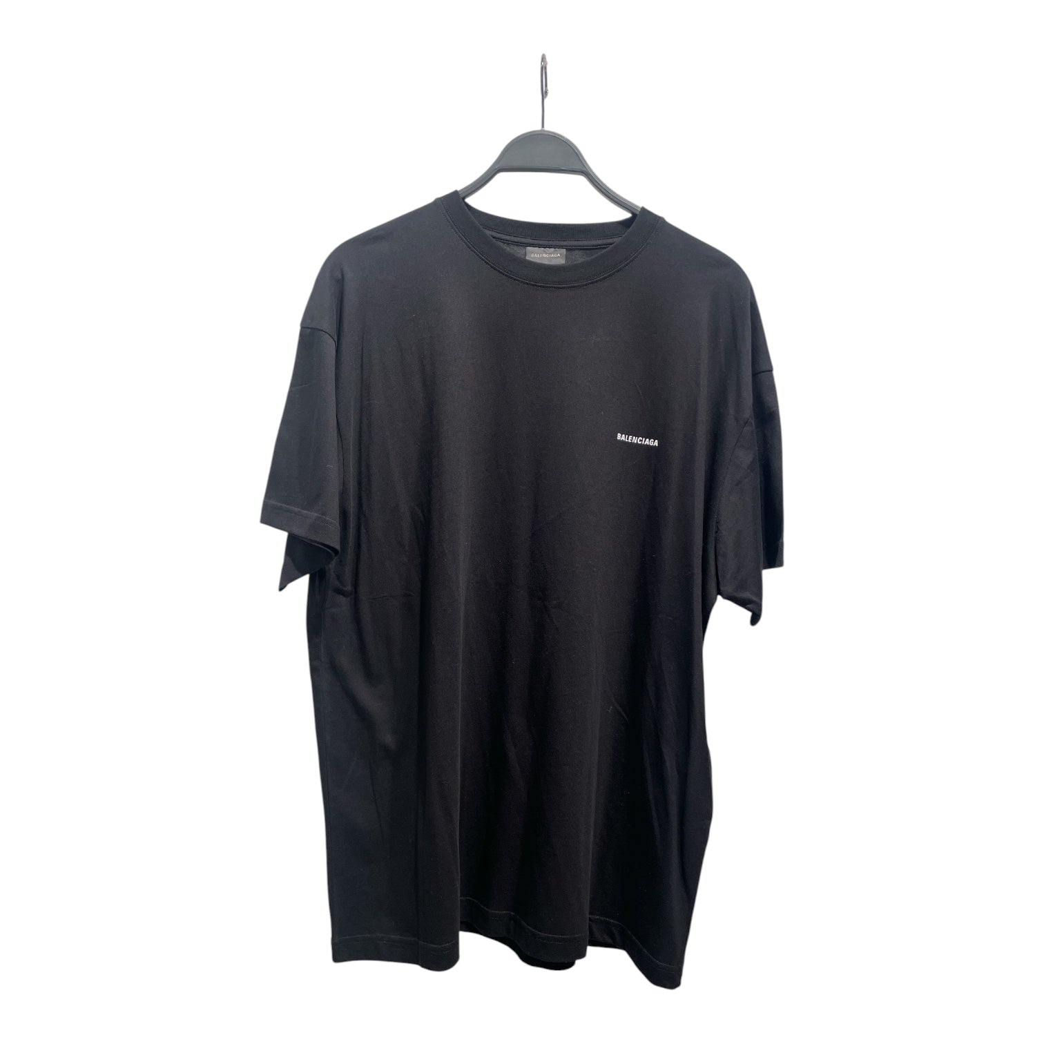 BALENCIAGA/T-Shirt/M/Cotton/BLK/Graphic/SMALL LOGO view 1