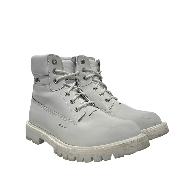 HERON PRESTON/Boots/US 9/Leather/WHT/S/S &