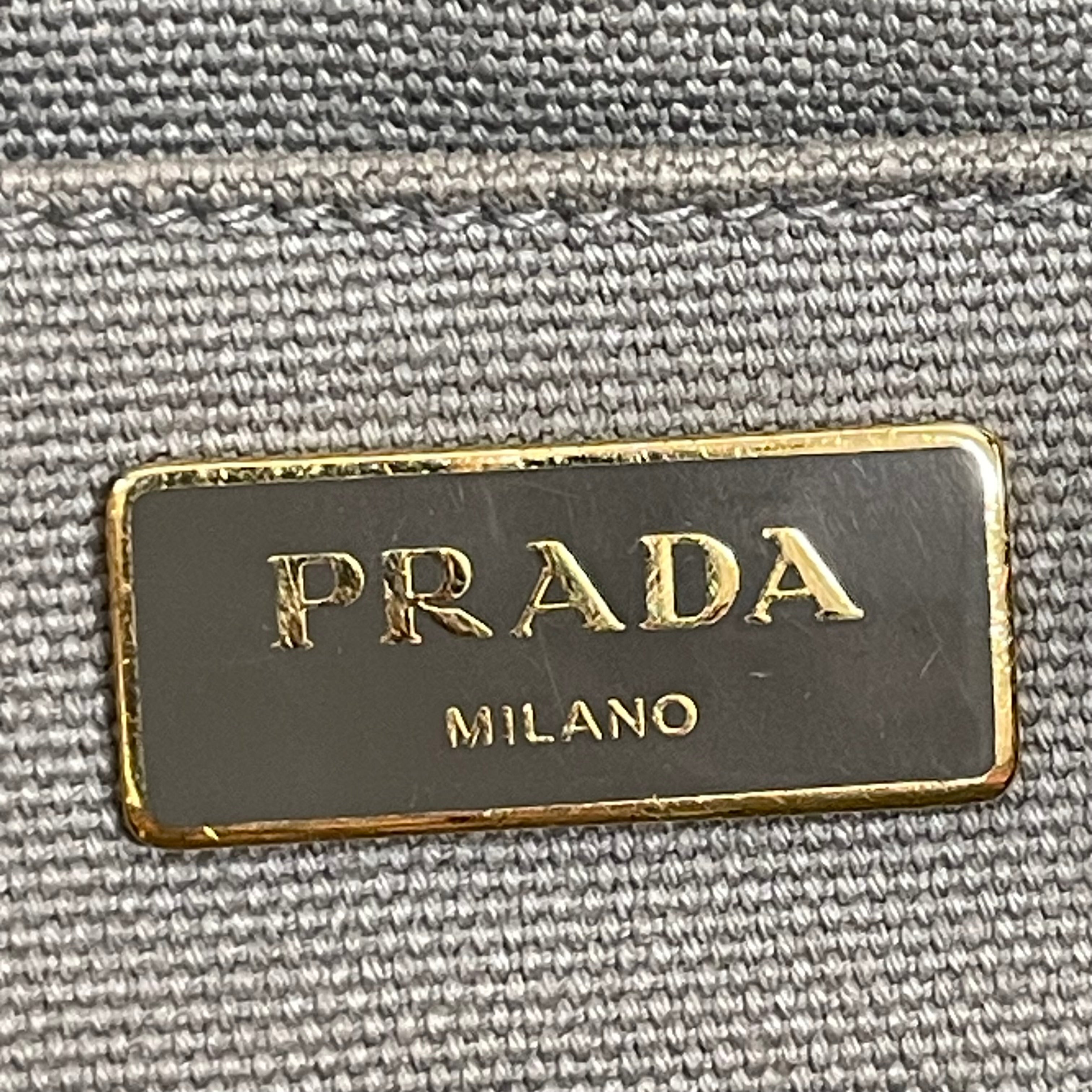 PRADA/Tote Bag/Floral Pattern/PNK/GREY STRAP, FLOWERS ALL OVR view 6