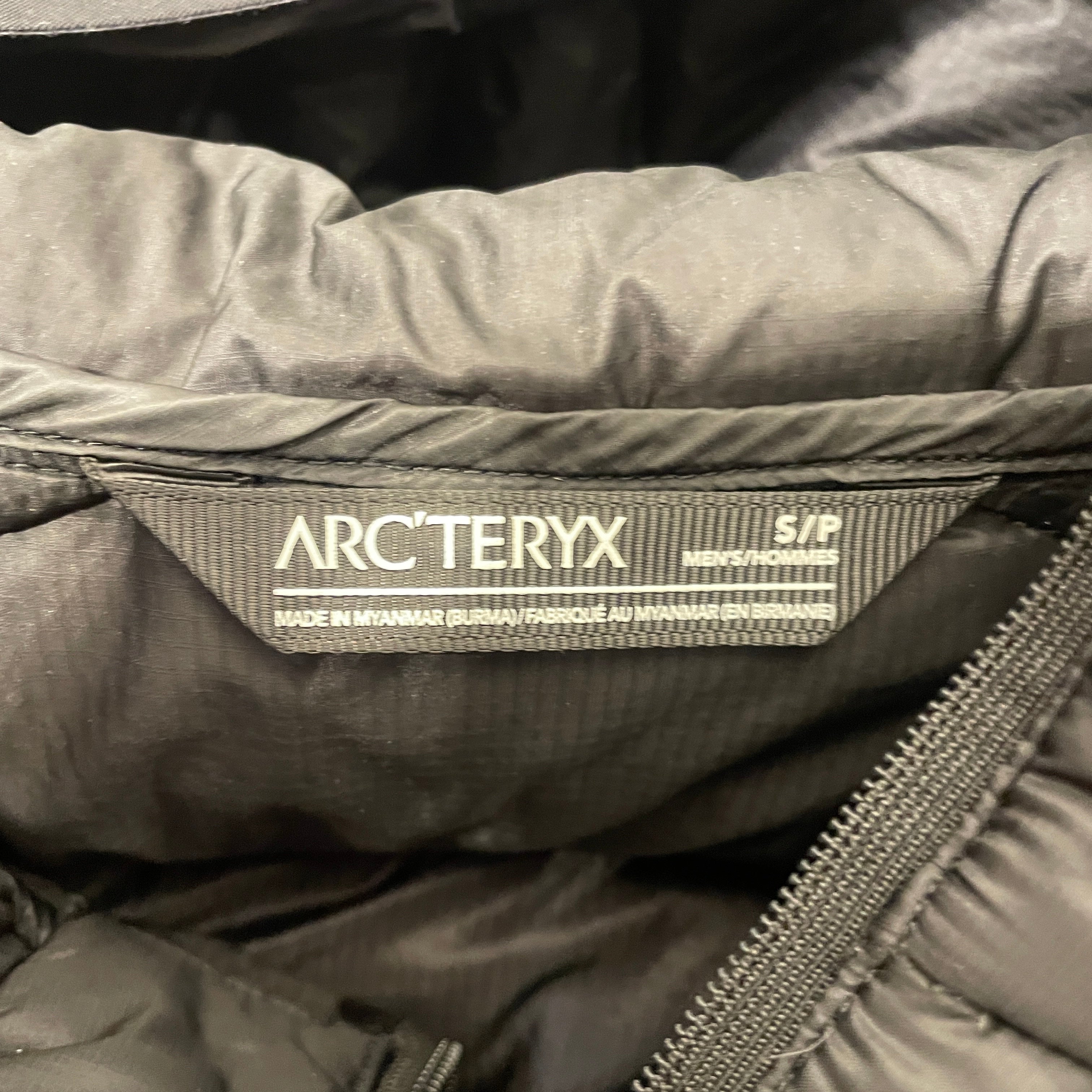 ARC'TERYX/Zip Up Hoodie/S/Nylon/BLK/CERIUM HOODY PUFF view 3