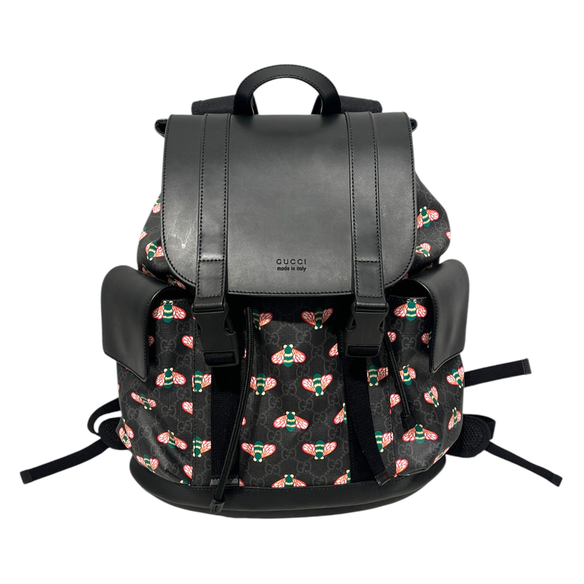 GUCCI/Backpack/Monogram/Leather/BLK/GUCCI BESTIARY WITH BEES view 1