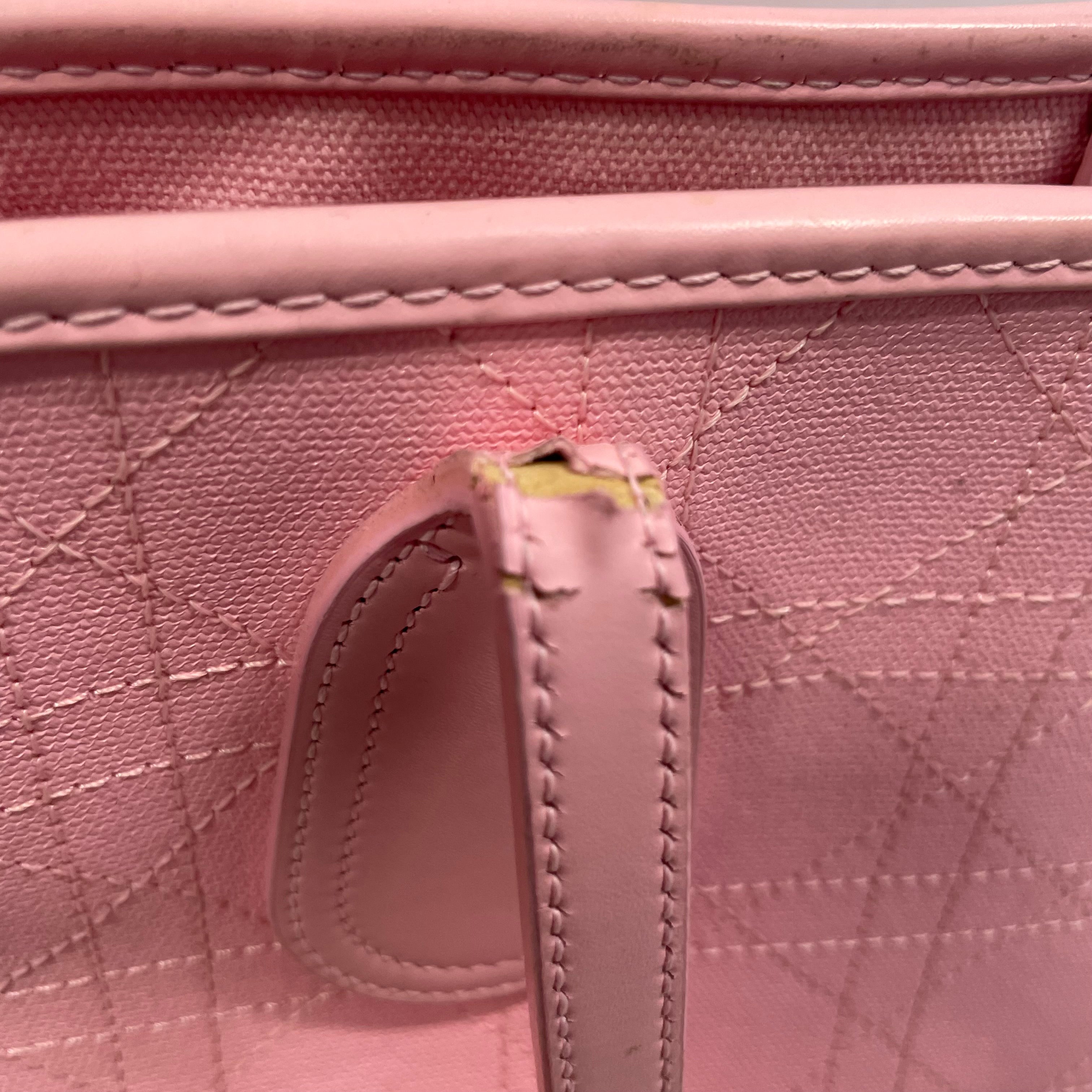 Christian Dior/Hand Bag/FREE/Leather/PNK/CANNAGE PANAREA TOTE view 5