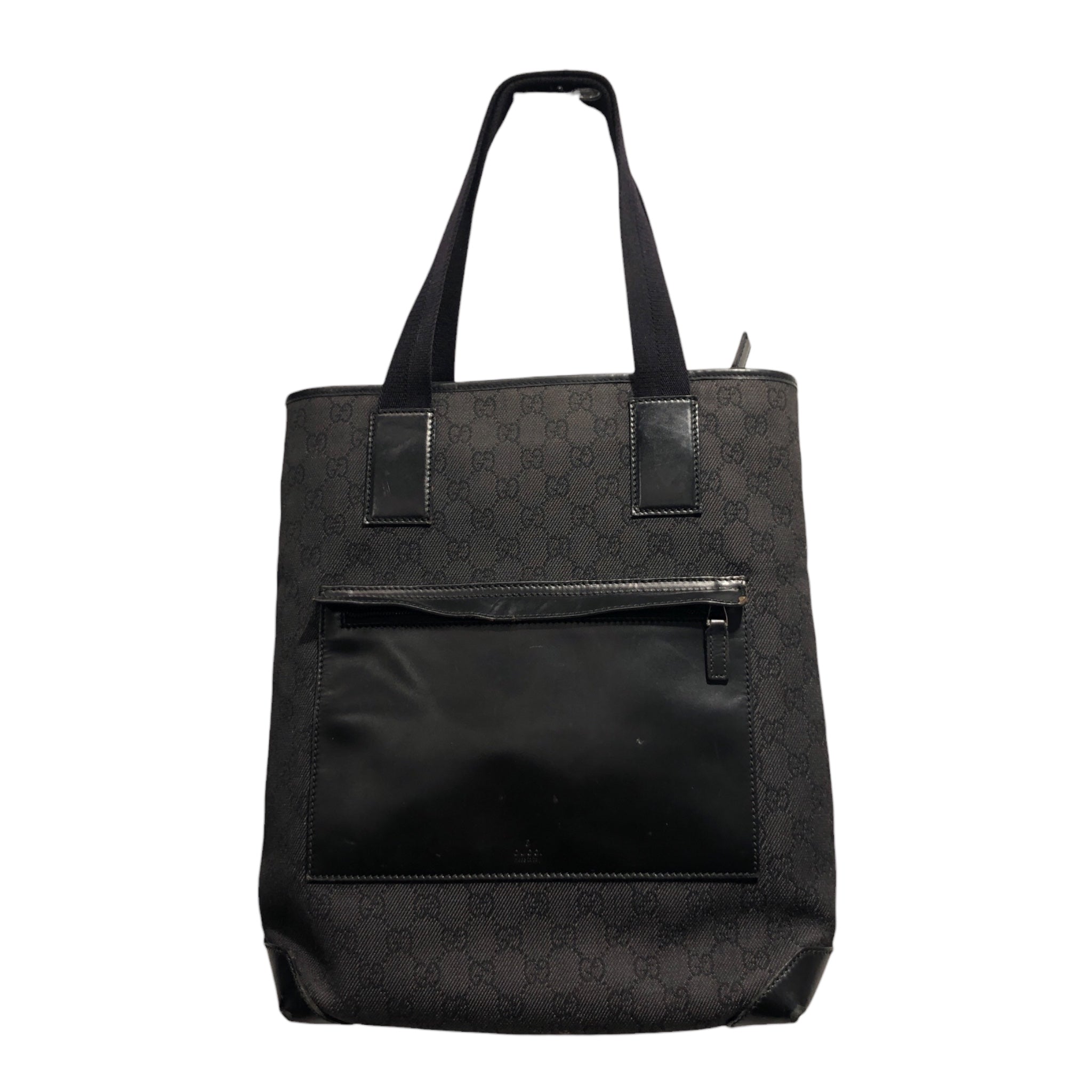 GUCCI/Tote Bag/Monogram/Cotton/BLK/GG TOTE view 4