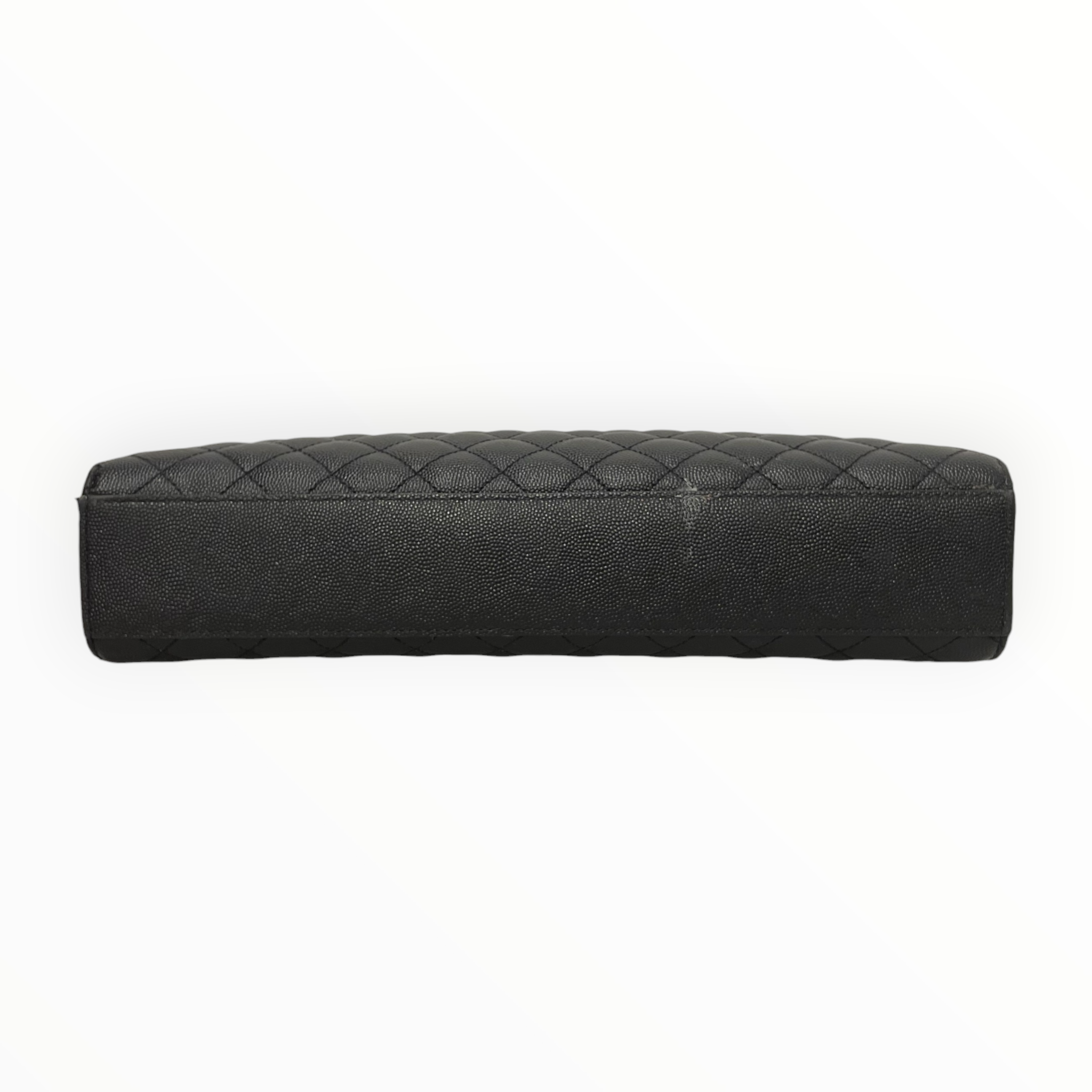 YVES SAINT LAURENT/Bag/Leather/BLK/Medium Quilted Envelope Shlder view 3