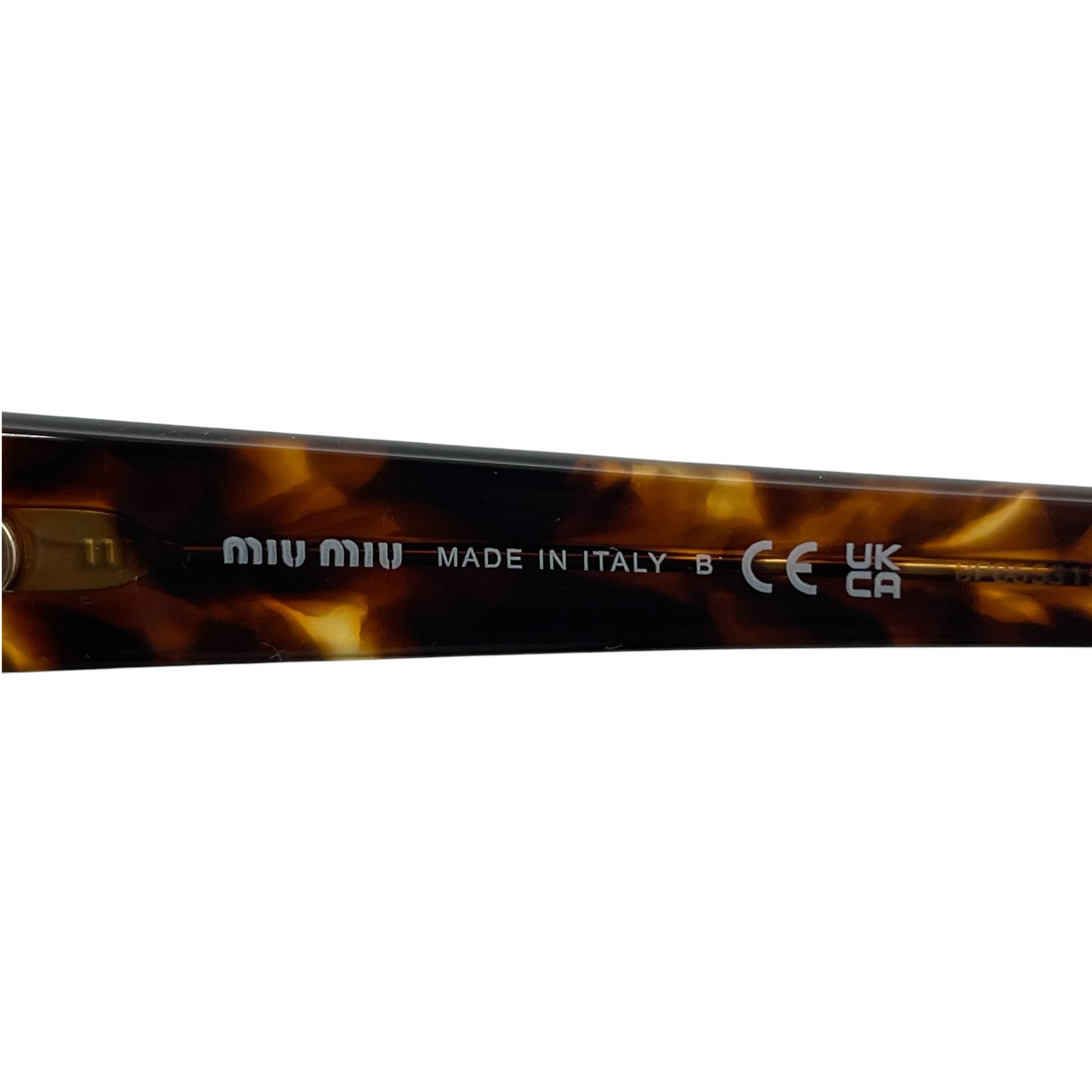 MIU MIU/Sunglasses/All Over Print/Tortoiseshell Pattern/BRW/L's/REVERIE OVAL SMUB09 view 6