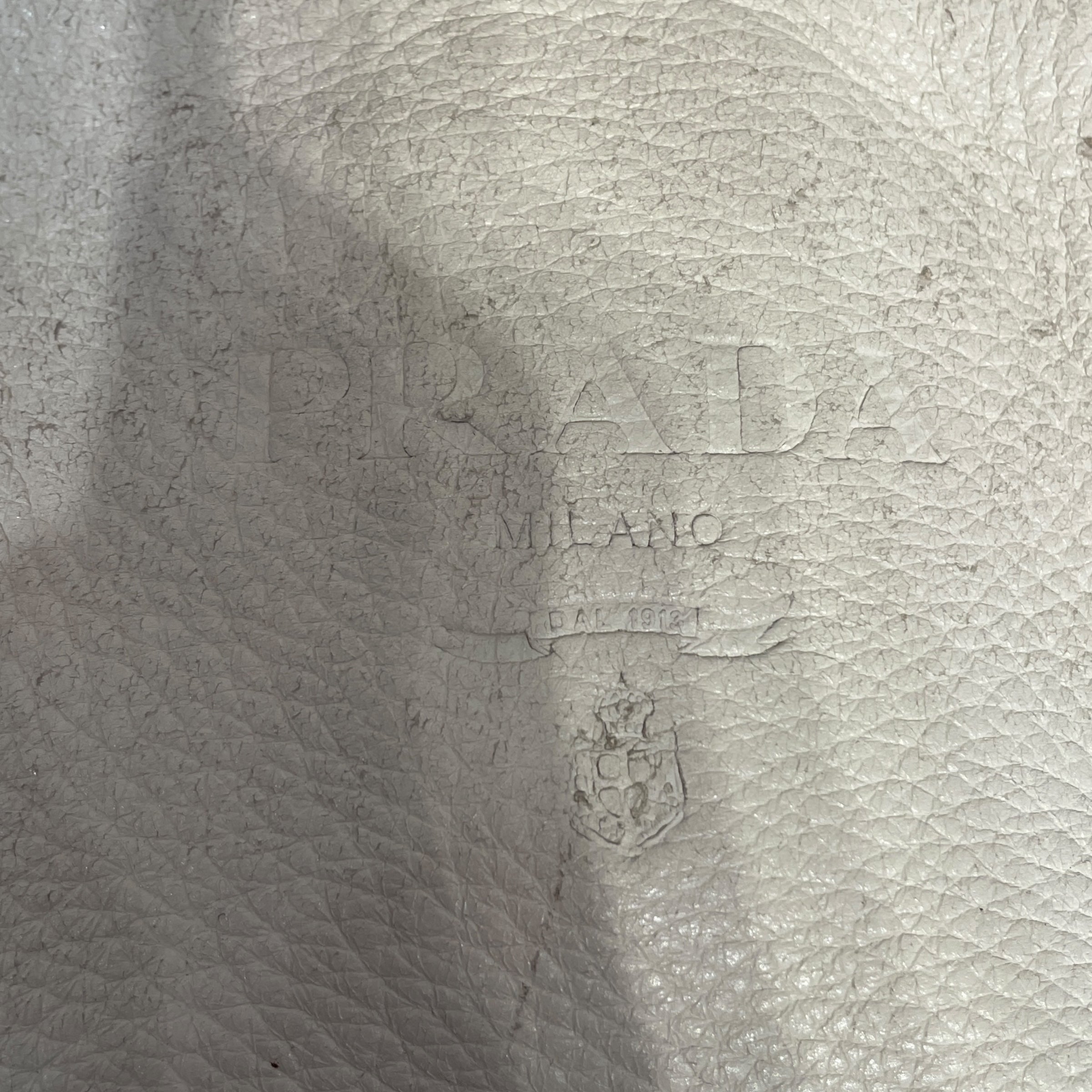 PRADA/Hand Bag/OS/Leather/WHT/Belted Shoulder bag view 5