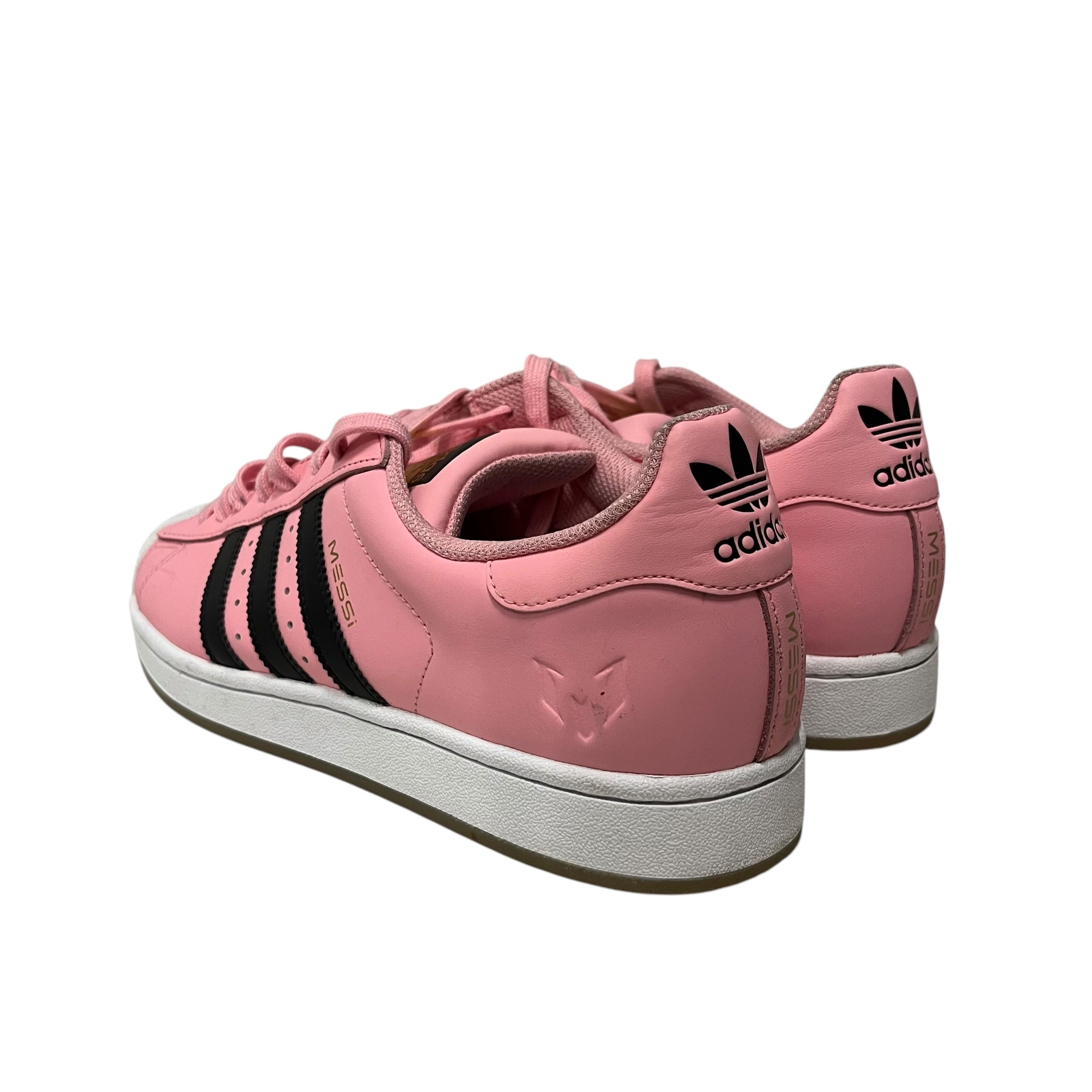 adidas/Low-Sneakers/US 9/Leather/PNK/messi superstar view 2