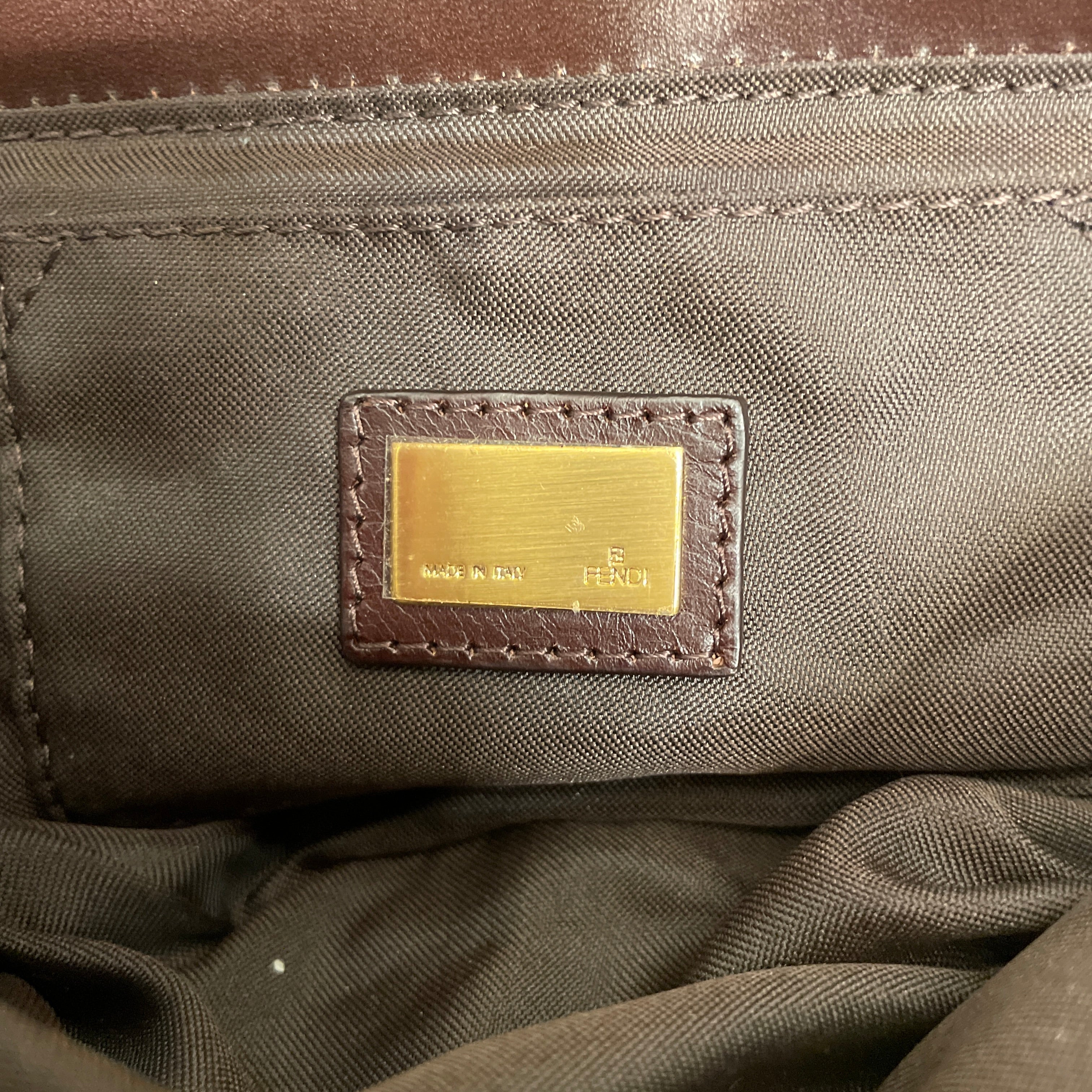 FENDI/Hand Bag/Leather/BRW/FF FUR COMPILATION BAG view 5