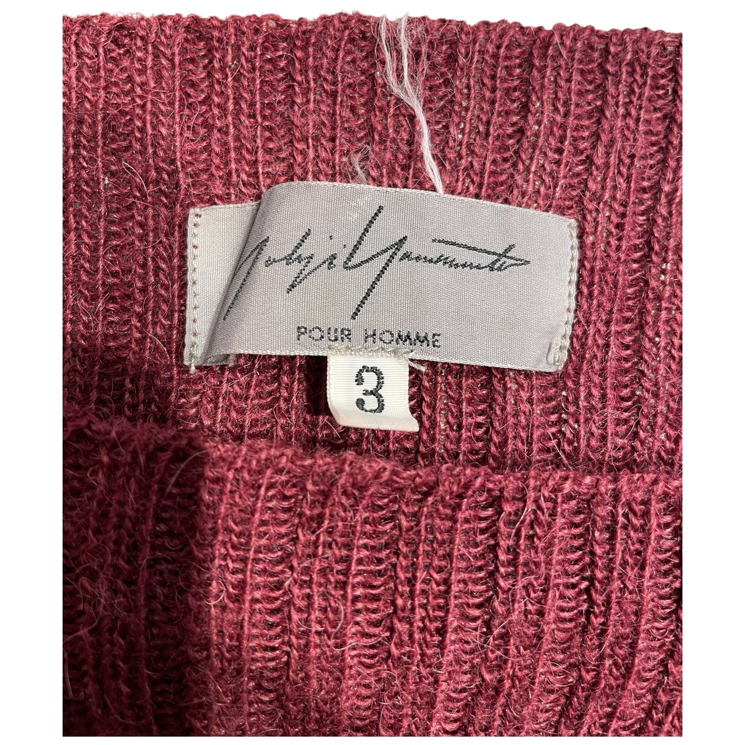 YOHJI YAMAMOTO/Sweatshirt/3/Wool/BRD/Oversize/ view 3