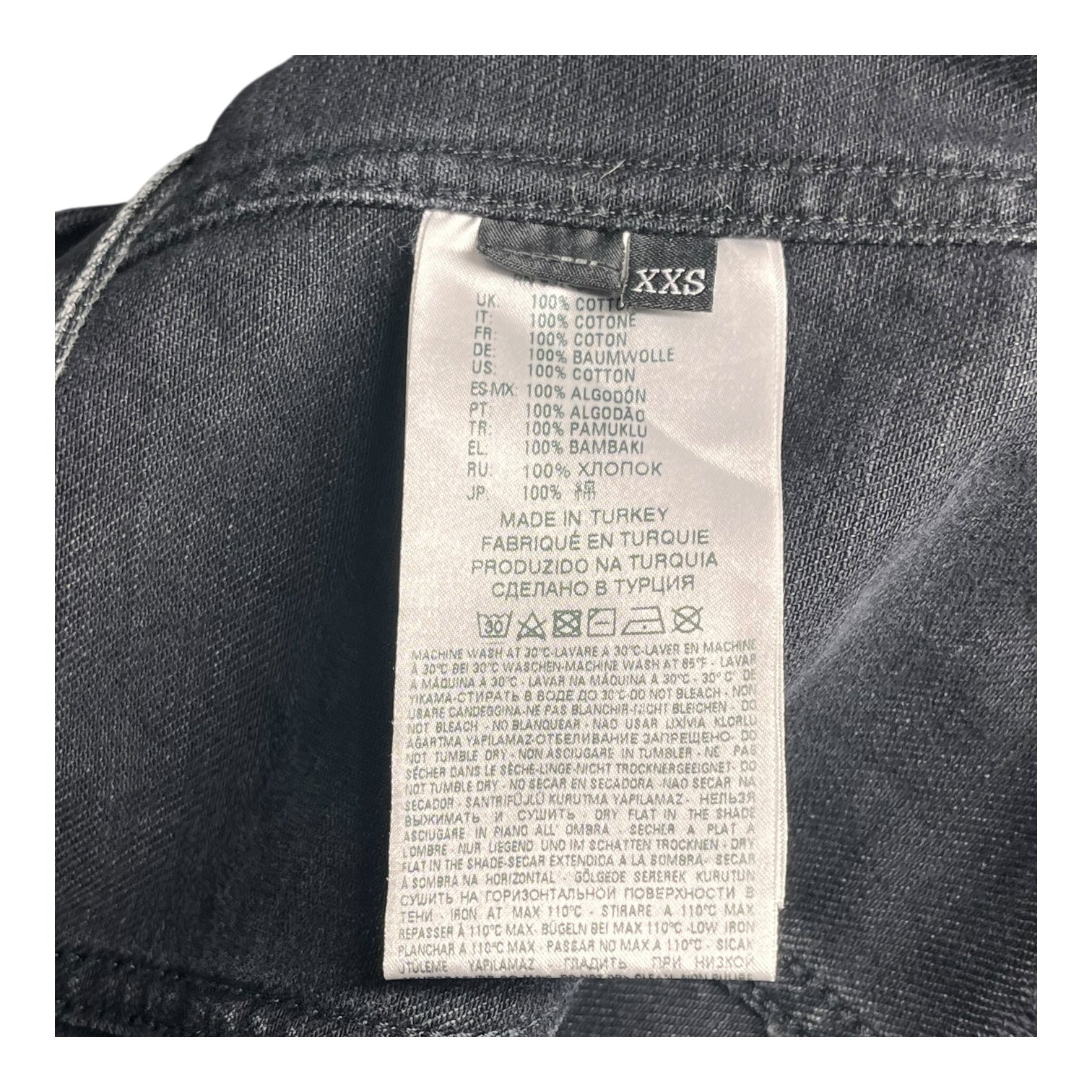 DIESEL/Denim Jkt/XXS/Denim/BLK/DOUBLE LAYER DENIM JKT view 4