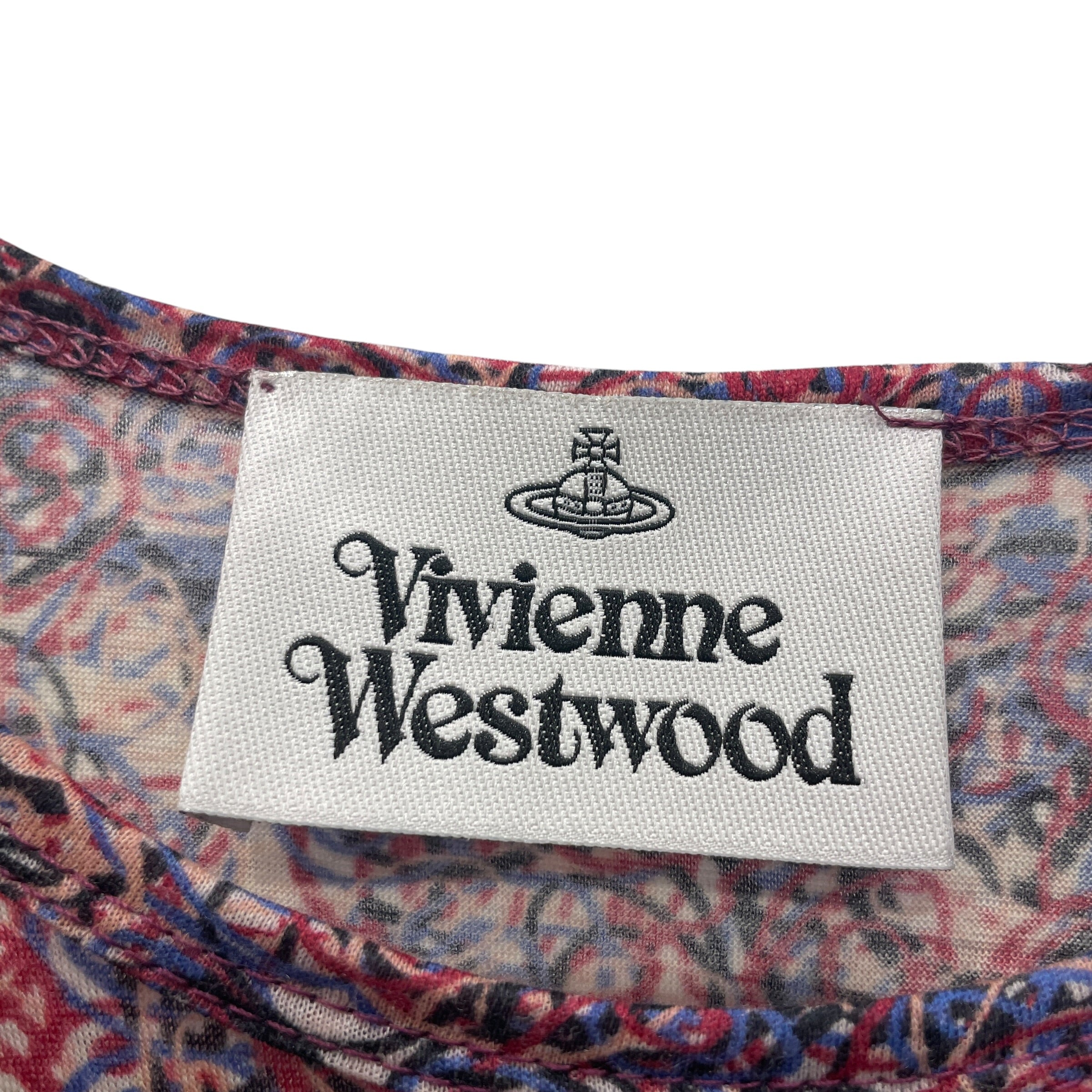 Vivienne Westwood/T-Shirt/L/Cotton/RED/All Over Print/TRUE PUNK SPIRAL PRINT view 4