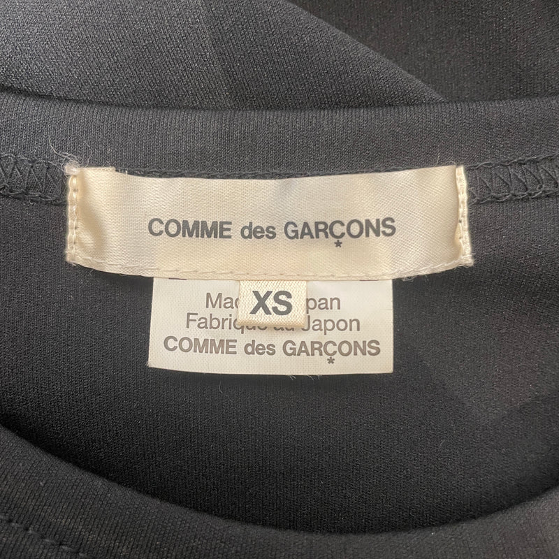COMME des GARCONS/SS Blouse/XS/Floral Pattern/Cotton/BLK/