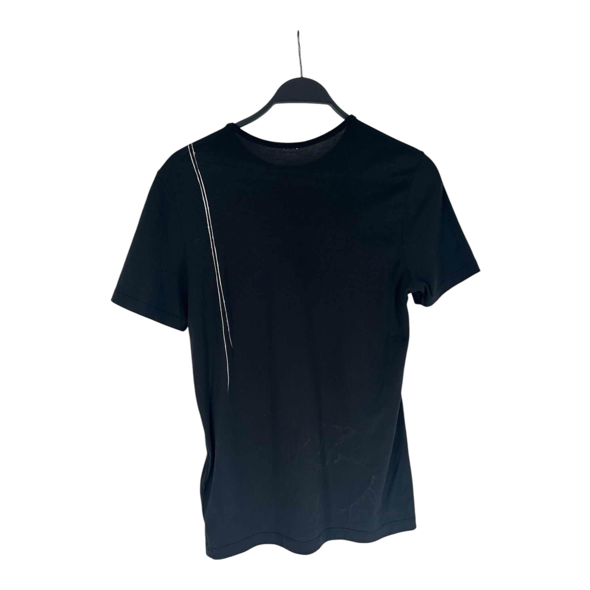 ANN DEMEULEMEESTER/T-Shirt/S/Cotton/BLK/FEATHER GRAPHIC view 2