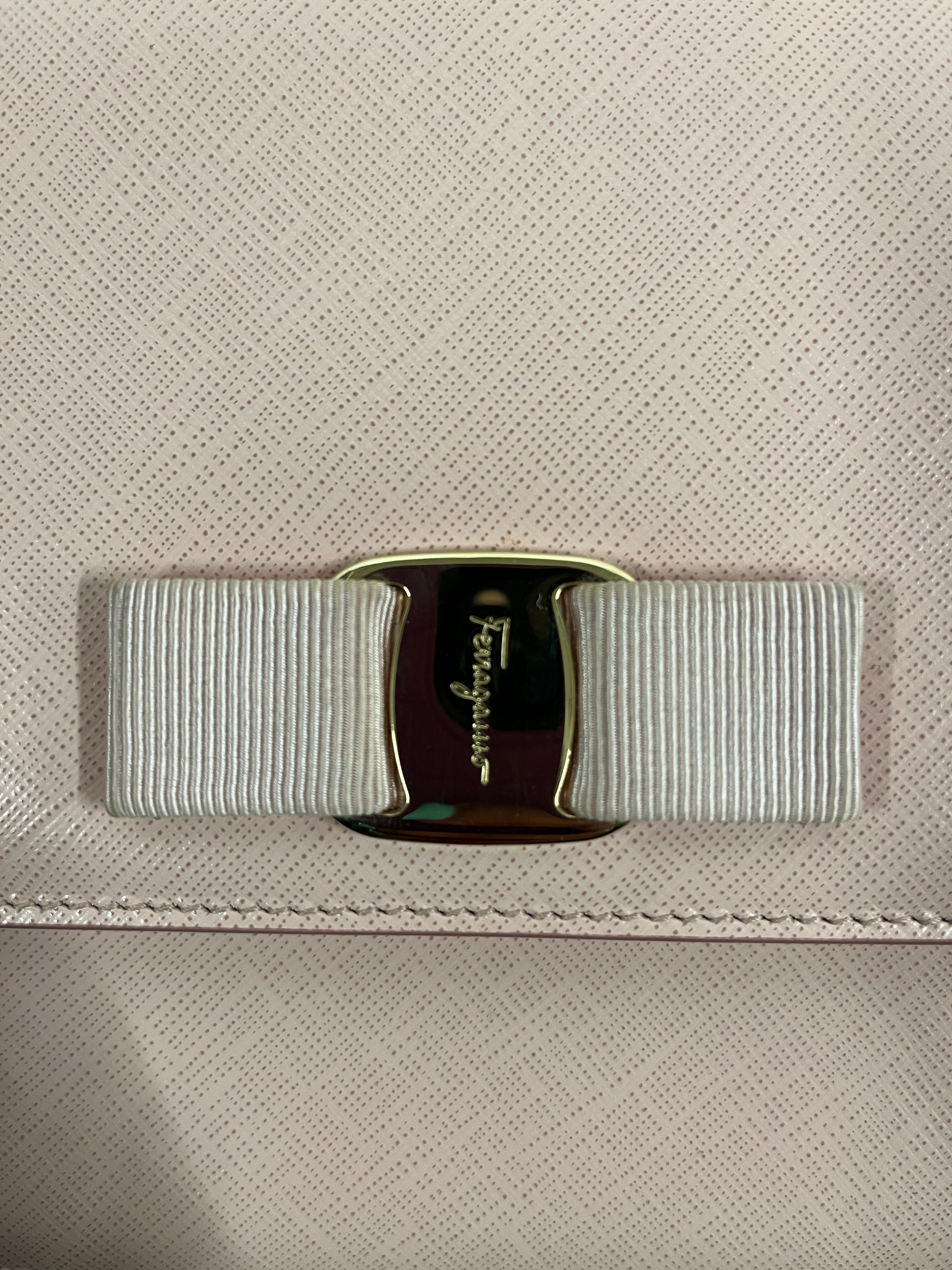 Salvatore Ferragamo/Cross Body Bag/Leather/PNK/Vara Saffiano Leather view 6