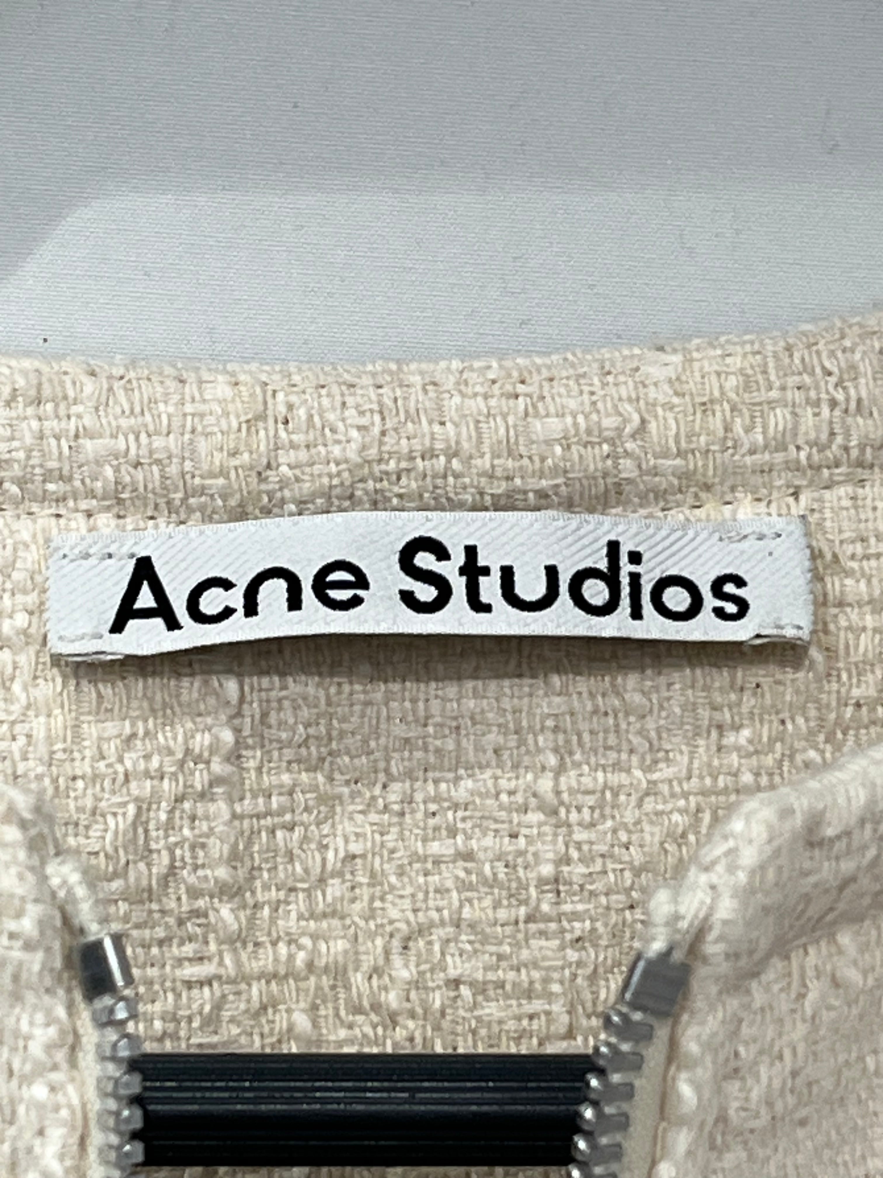 Acne Studios/Dress/L/Graphic/Cotton/BEG/Mini Length/A20319 grant levy mini dress view 3