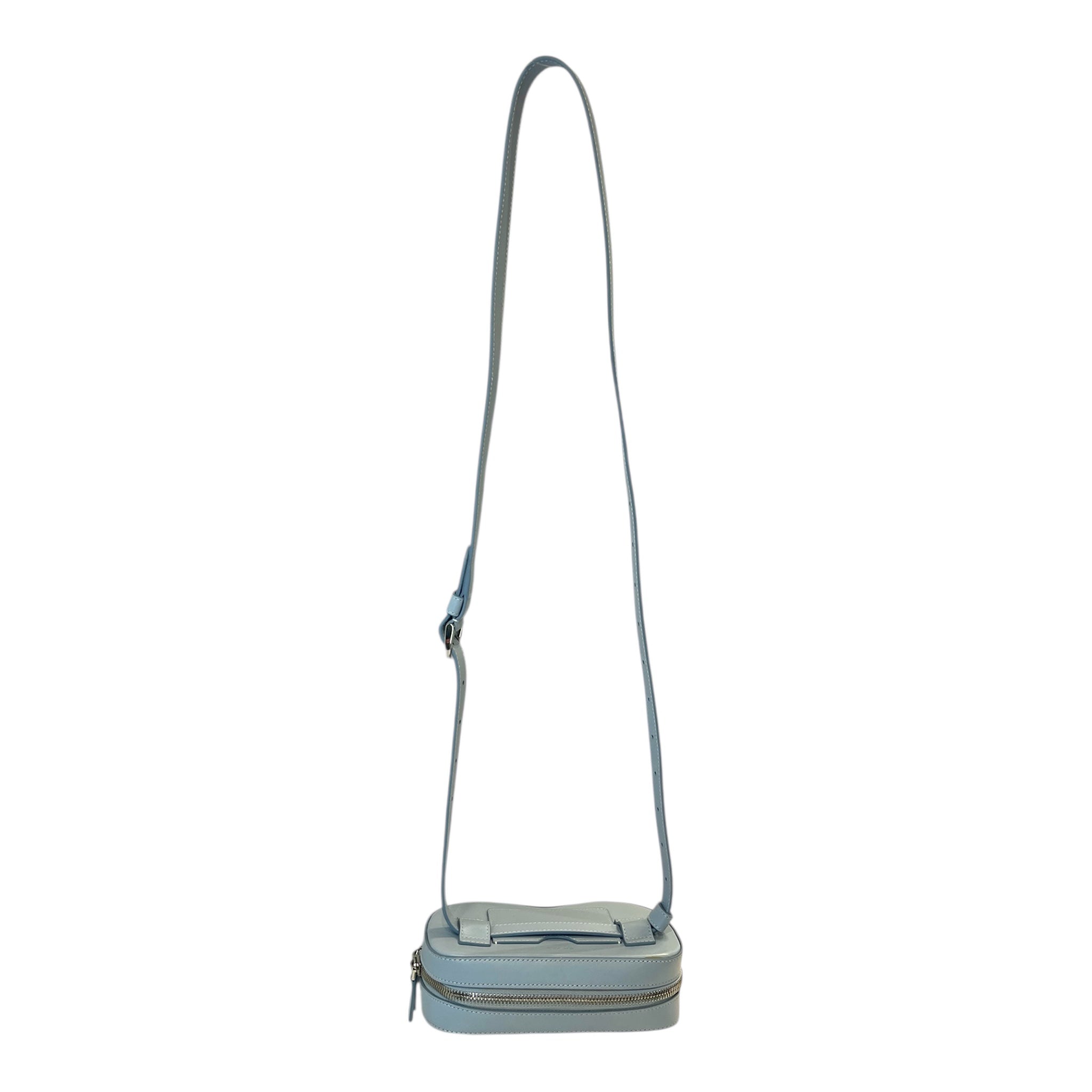 Senreve/Tote Bag/OS/Leather/BLU/baby blue/ strap in front view 4