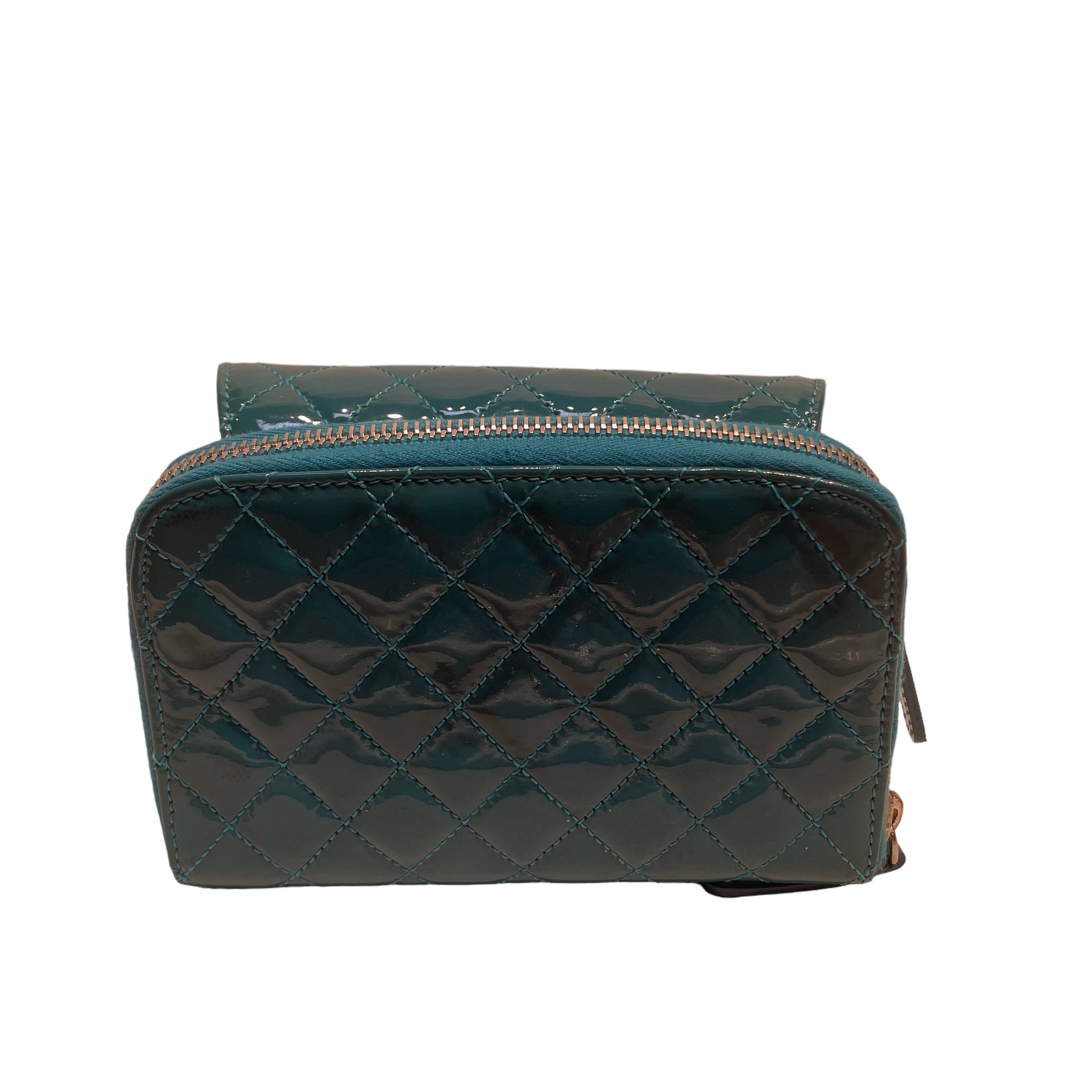 CHANEL/Hand Bag/Leather/BLU/MINI SQUARE TURQ view 5