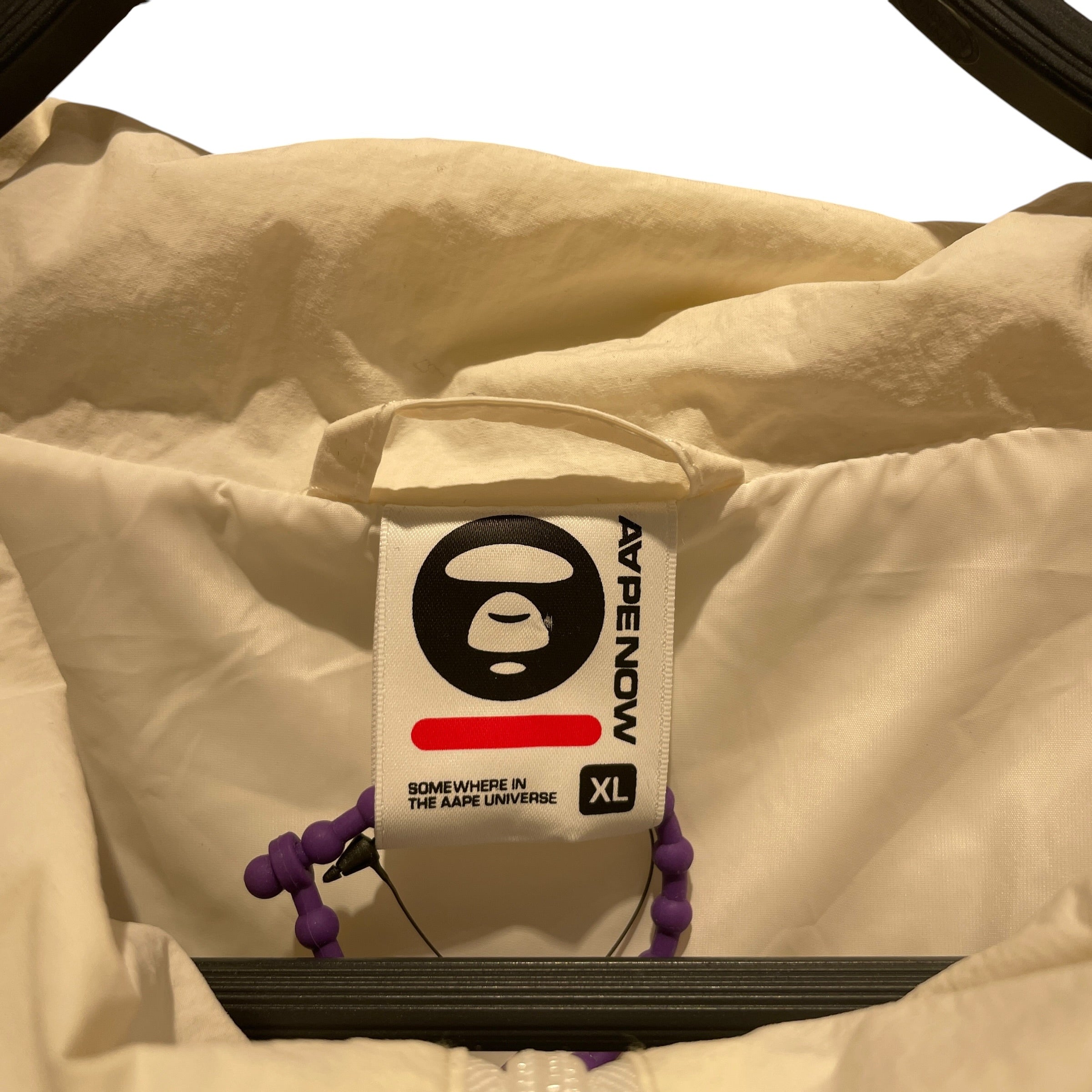 A BATHING APE/Jacket/XL/Nylon/WHT/ view 3