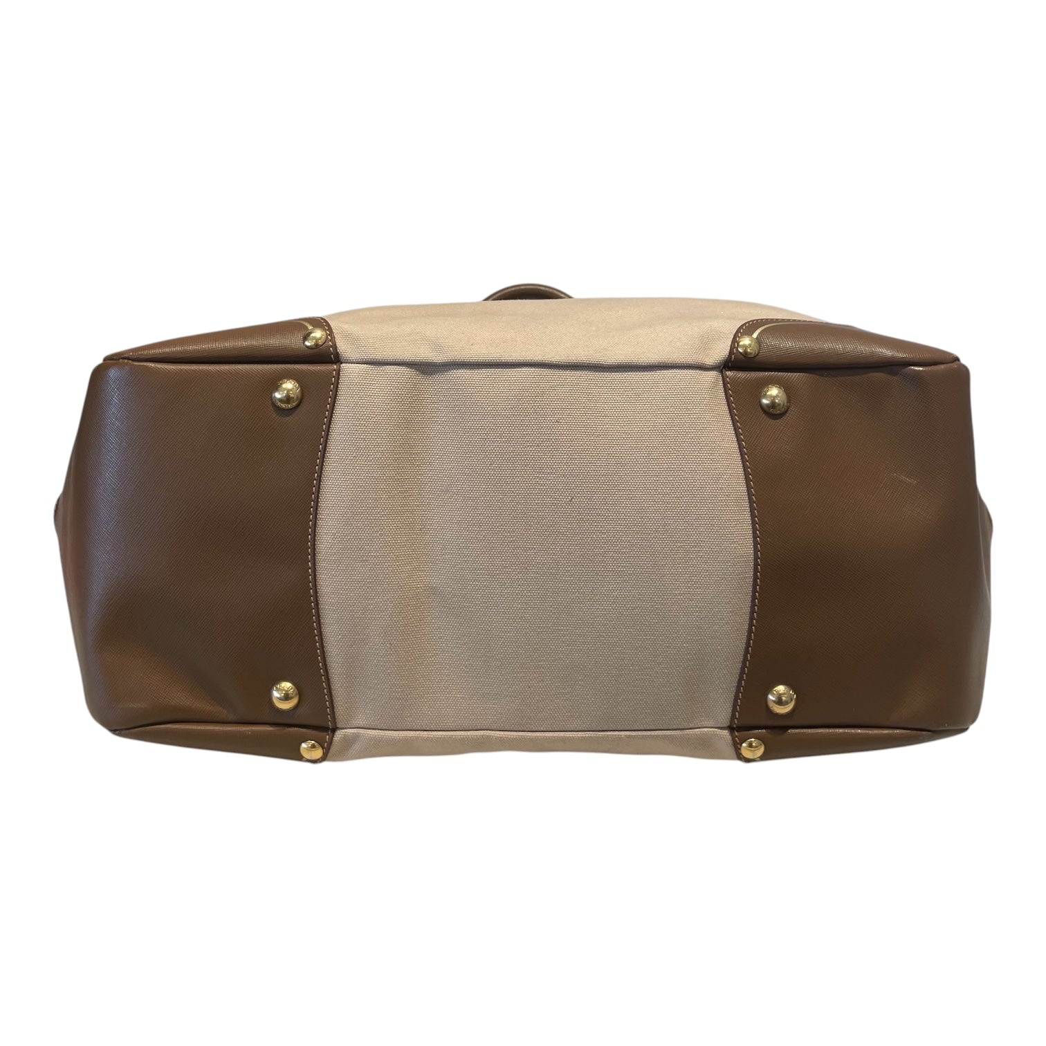 PRADA/Tote Bag/Cotton/BEG/Prada Saffiano Coir Breifcase view 3