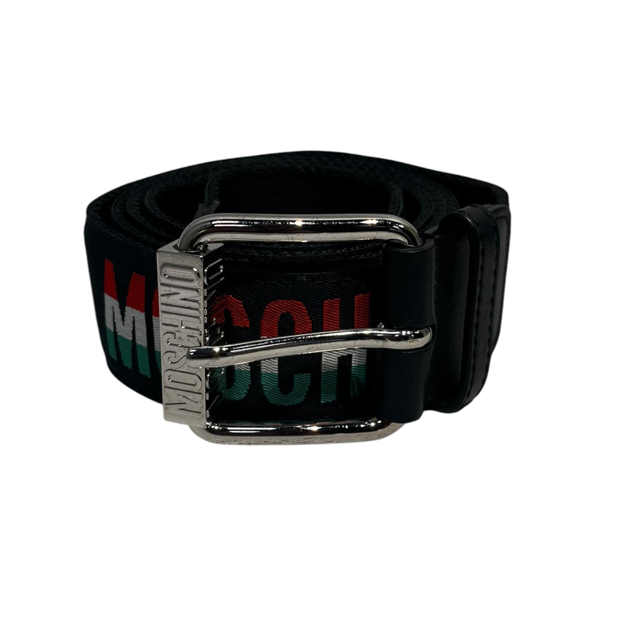 MOSCHINO/Belt/Cotton/BLK/M's/Couture Canvas Italy view 1