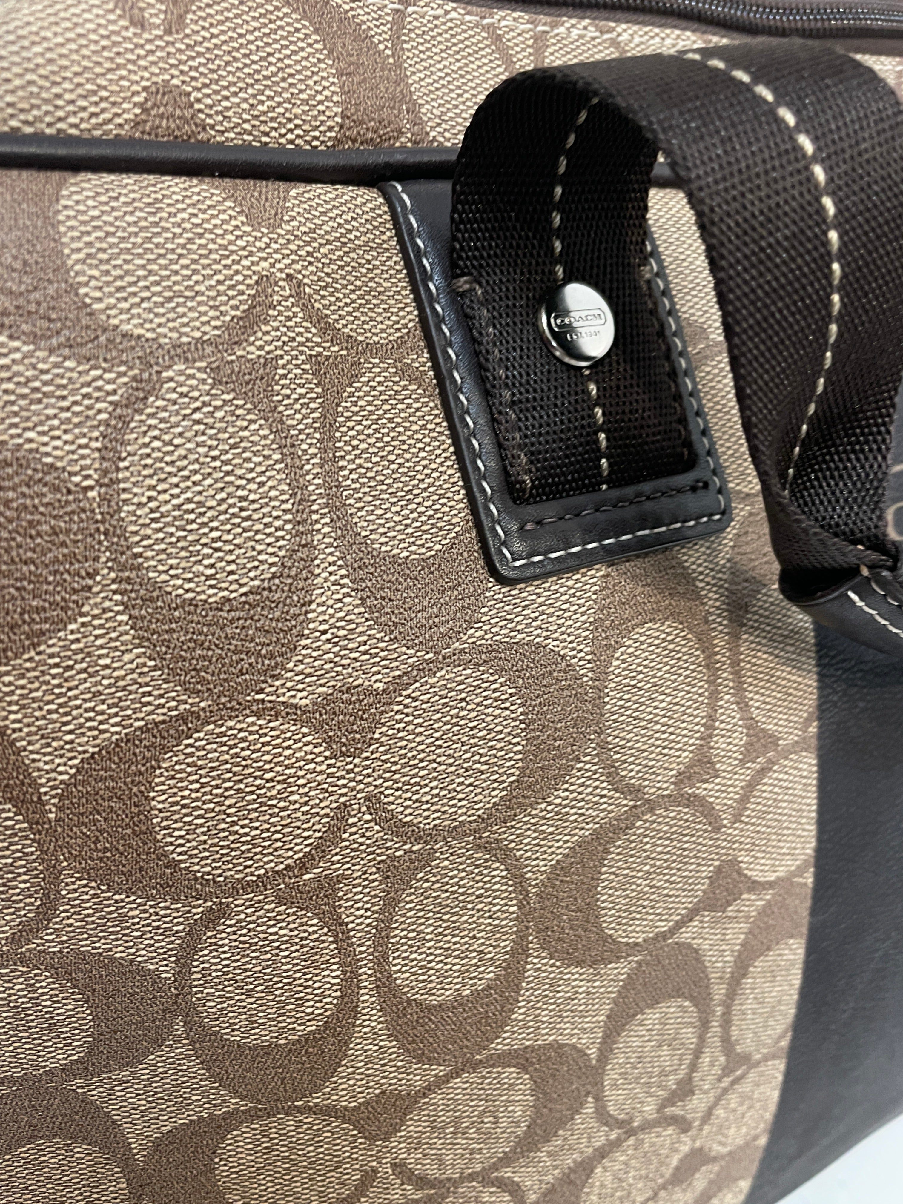 COACH/Briefcase/Monogram/Leather/CML/f70592 vert stripe view 6