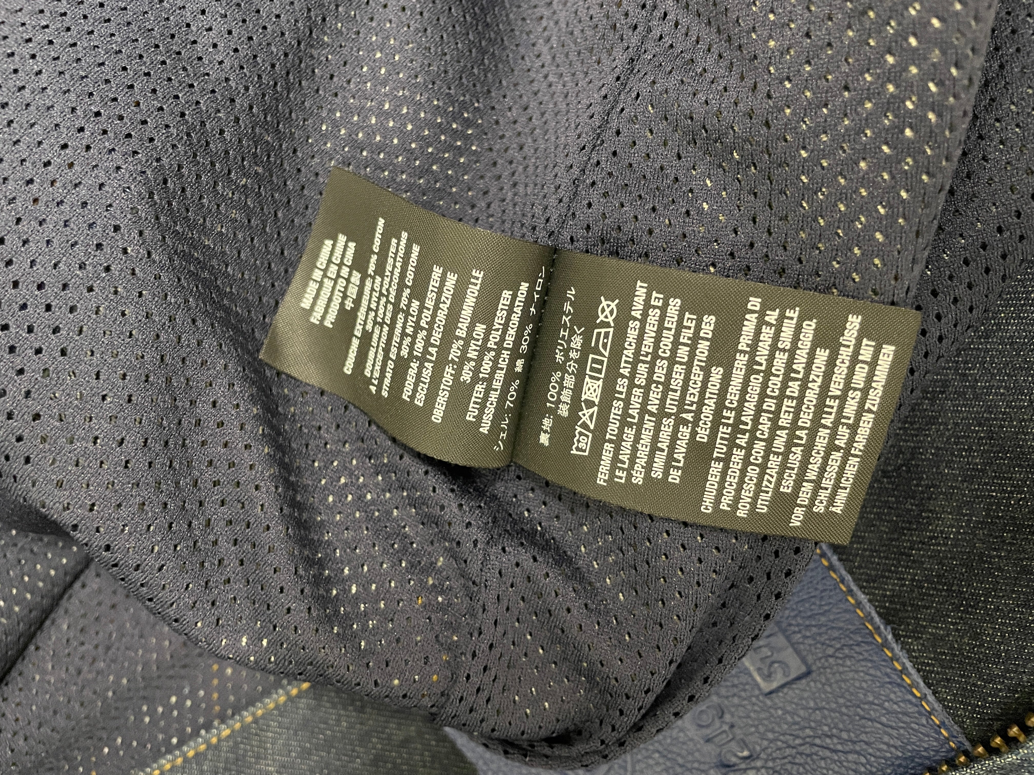 Supreme/VANSON/Denim Jkt/L/Denim/NVY/Graphic/distressed denim fnt logo view 5