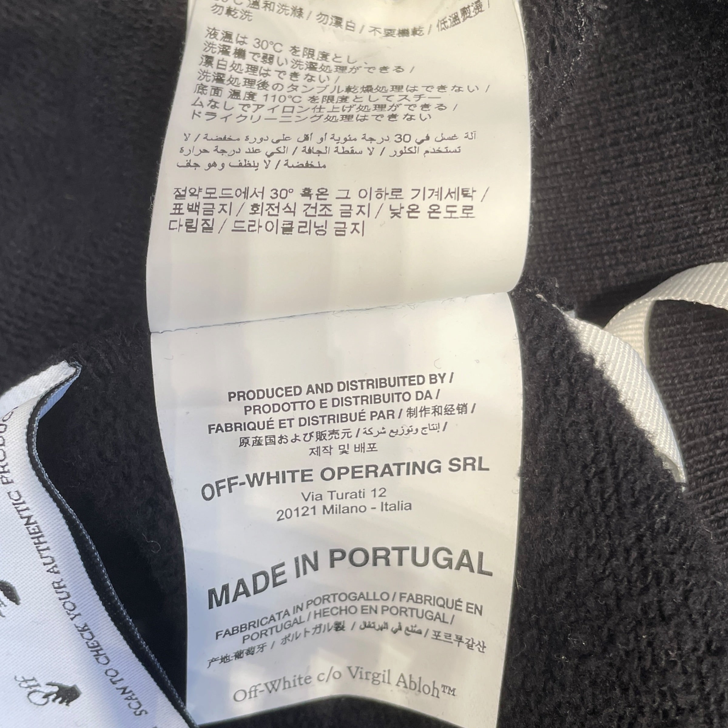 OFF-WHITE/Hoodie/M/Graphic/Cotton/BLK/Caravaggio Boy view 10