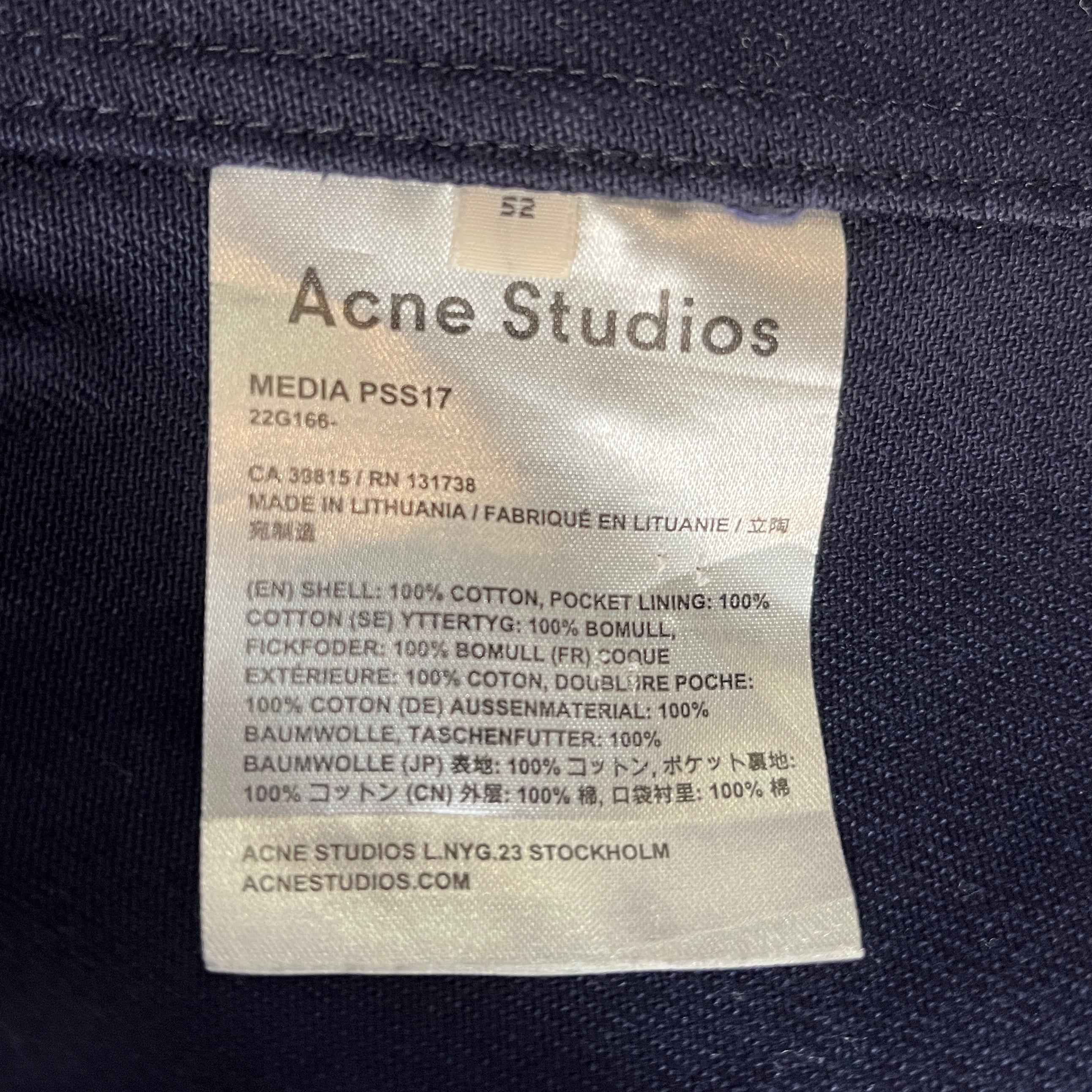 Acne Studios/Jacket/52/Cotton/NVY/ELBOWPAD/3 POCKETS view 4