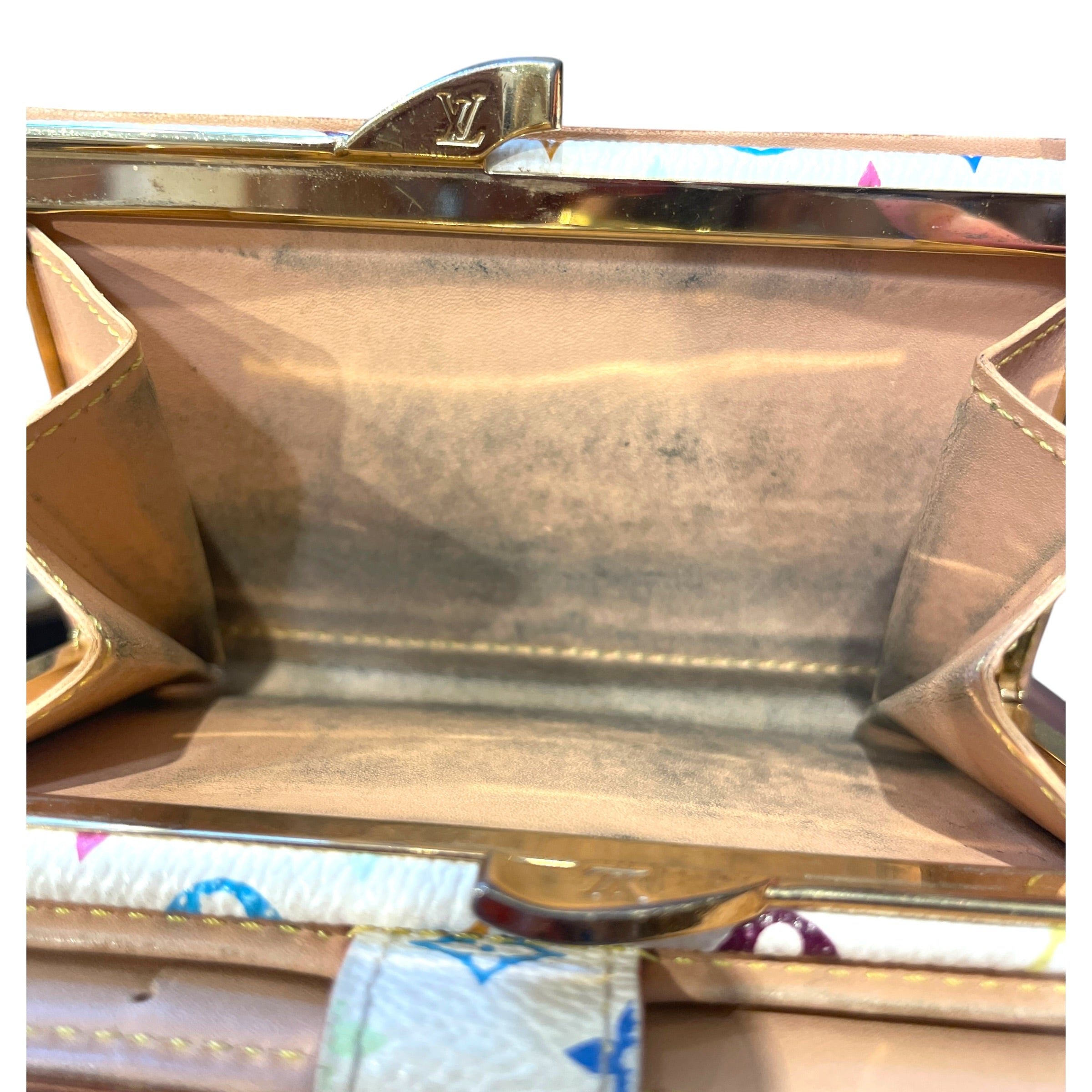 LOUIS VUITTON/Bifold Wallet/Monogram/Leather/MLT/L's/Murakami Trim Snap Bifold view 4
