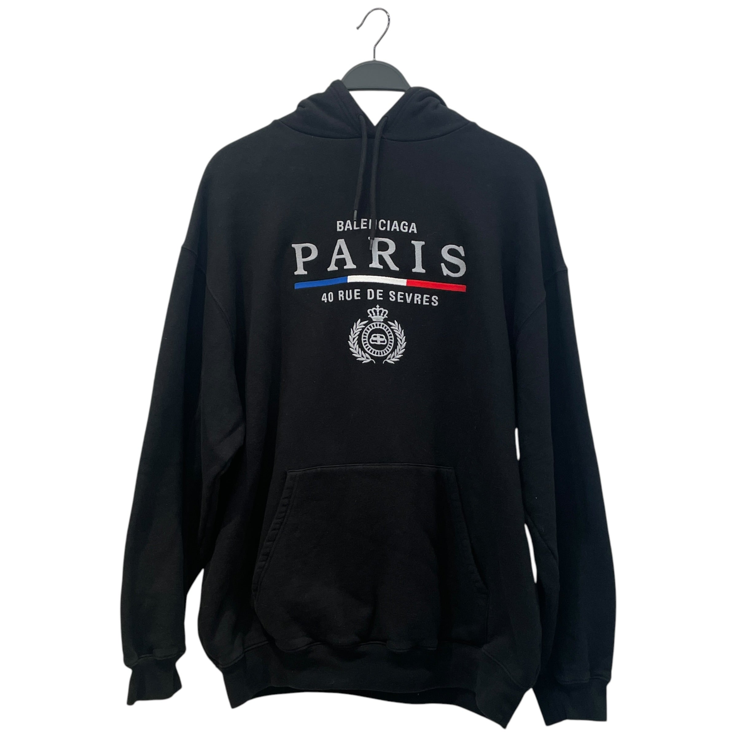 BALENCIAGA/Hoodie/L/Cotton/BLK/ view 1