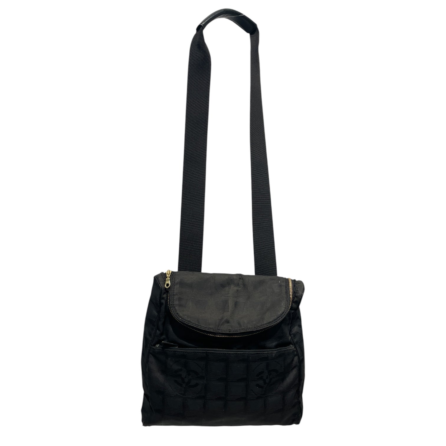CHANEL/Backpack/Nylon/BLK/Nylon Travel Ligne Backpack view 1