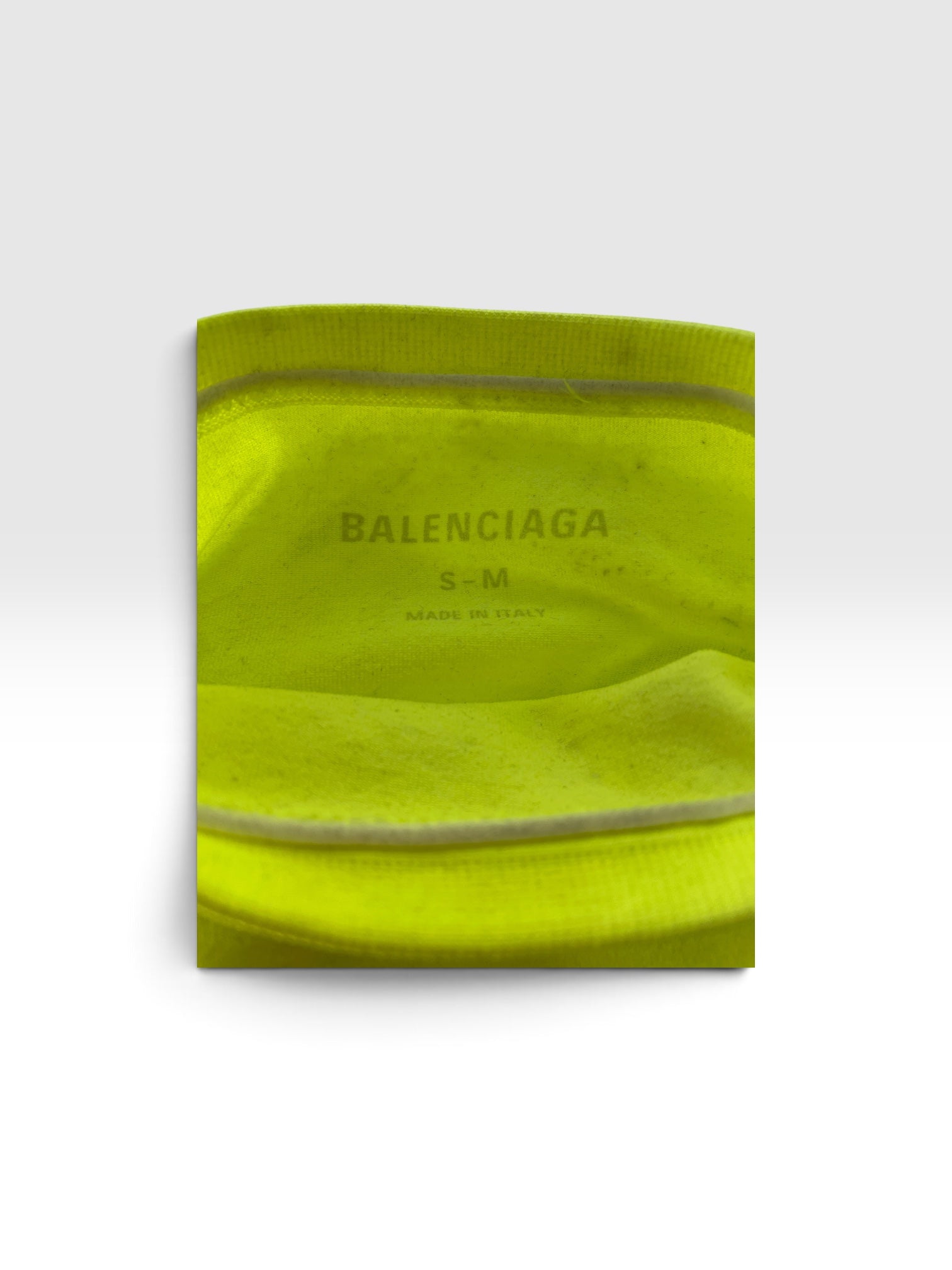 BALENCIAGA/LS T-Shirt/S/Polyester/YEL/CROPPED STRETCH ACTIVE SHIRT view 2