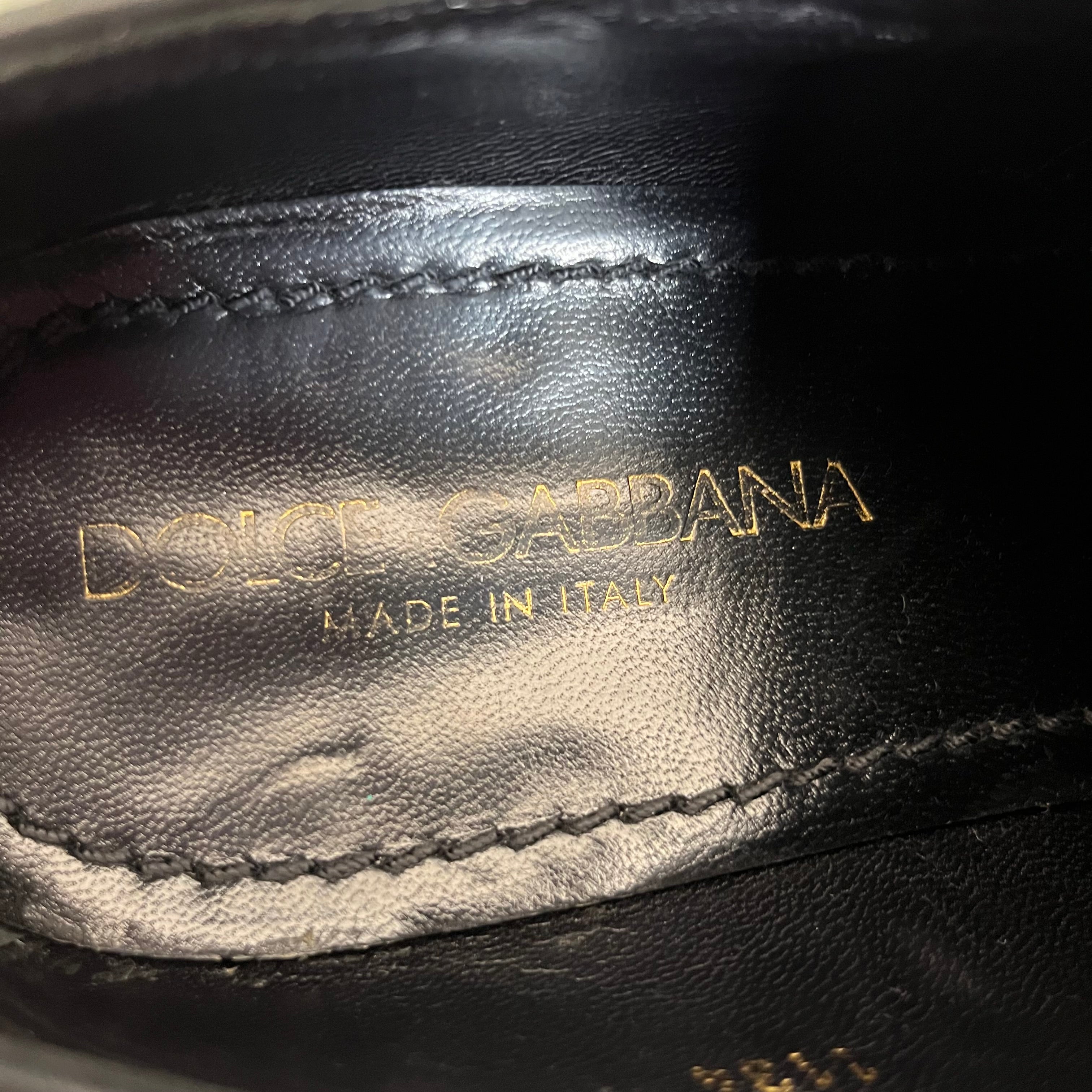 DOLCE&GABBANA/Dress Shoes/US 8/Leather/BLK/ view 5