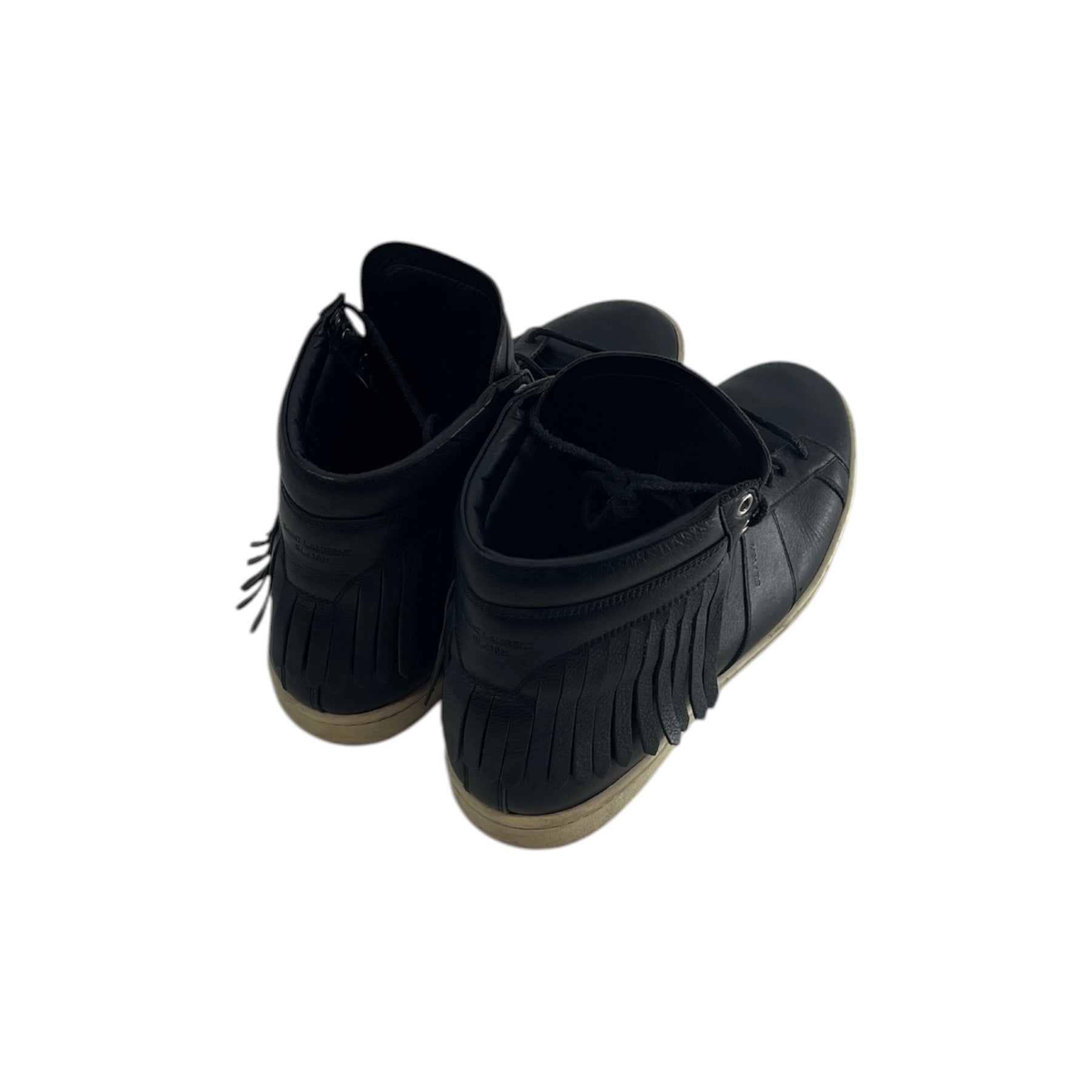SAINT LAURENT/Hi-Sneakers/EU 42/Leather/BLK/FRINGE view 2