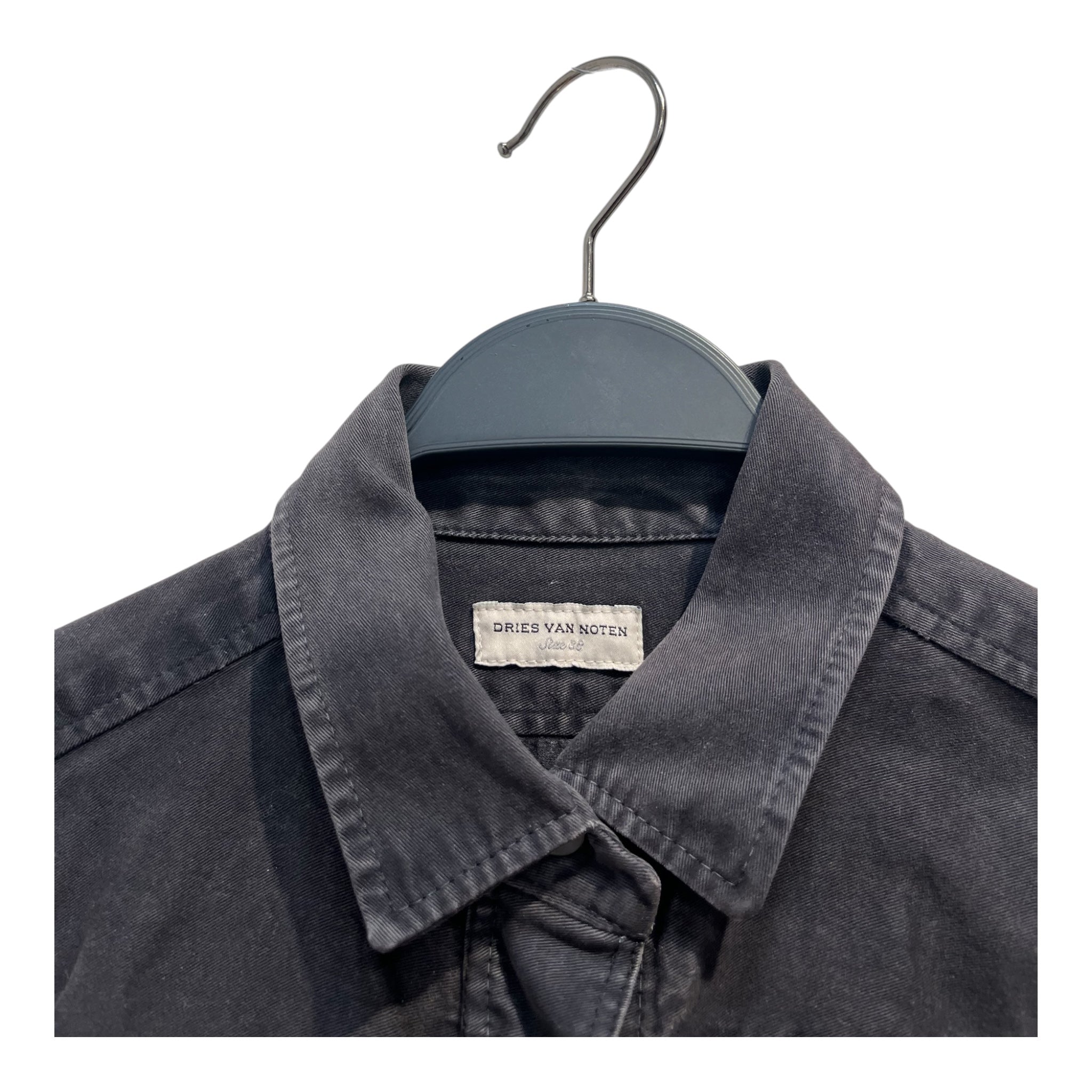 DRIES VAN NOTEN/T-Shirt/38/Cotton/GRY/BONDAGE STRAP SHIRT view 3