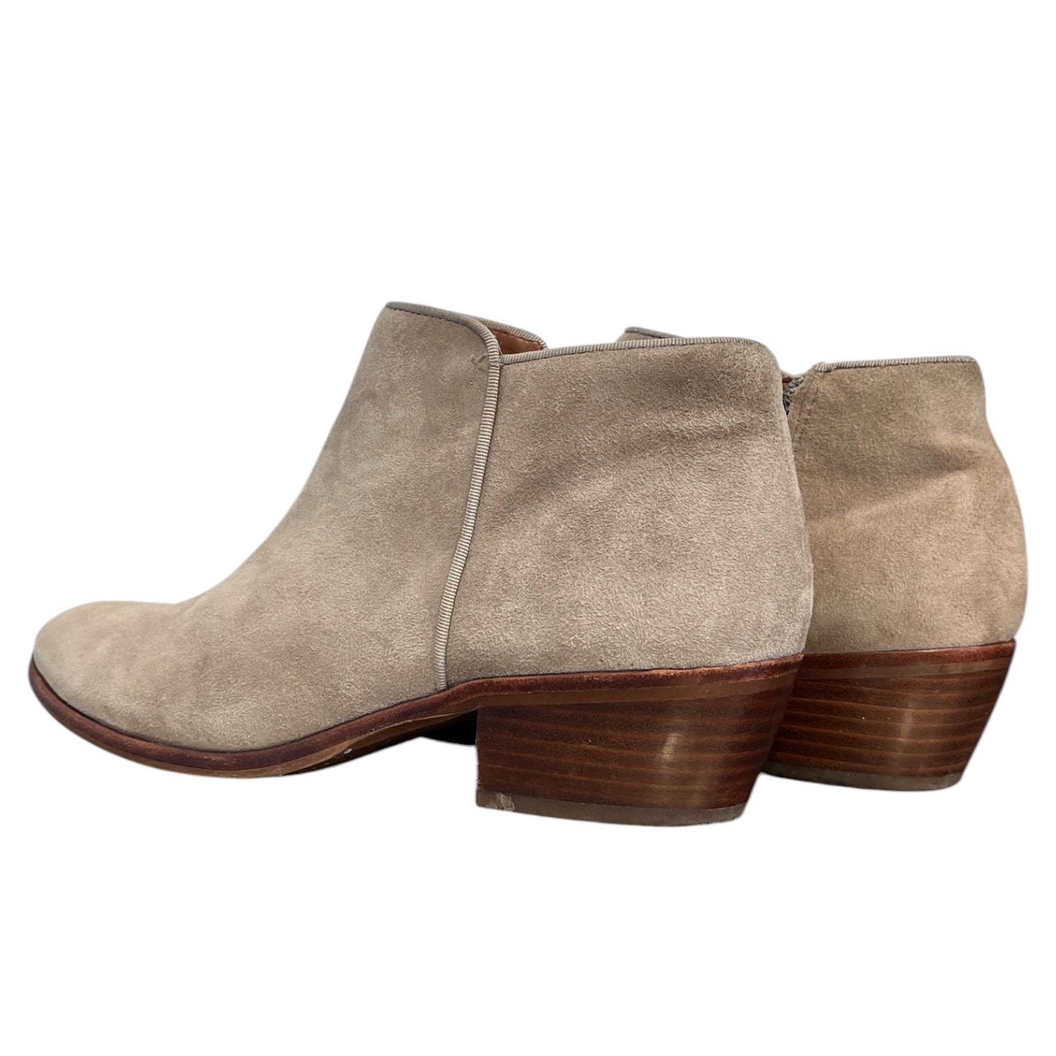 Sam Edelman/Ankle Boots/US 9/Suede/KHK/wood heel view 2