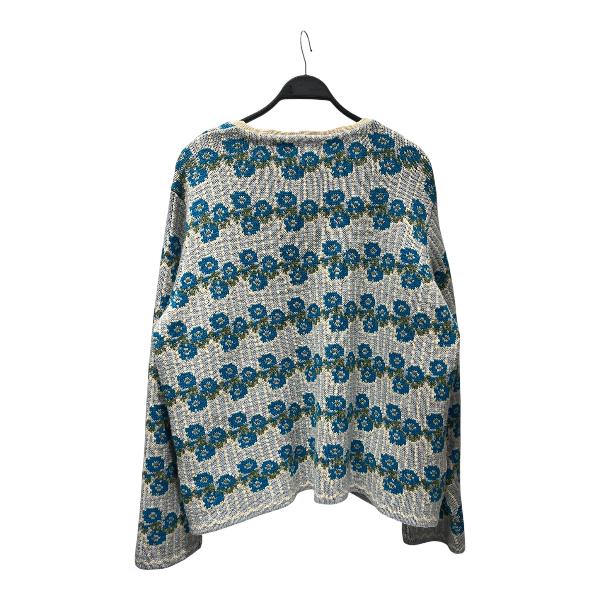 BODE/Cardigan/XL/Wool/BLU/FLORAL CARDIGAN view 2