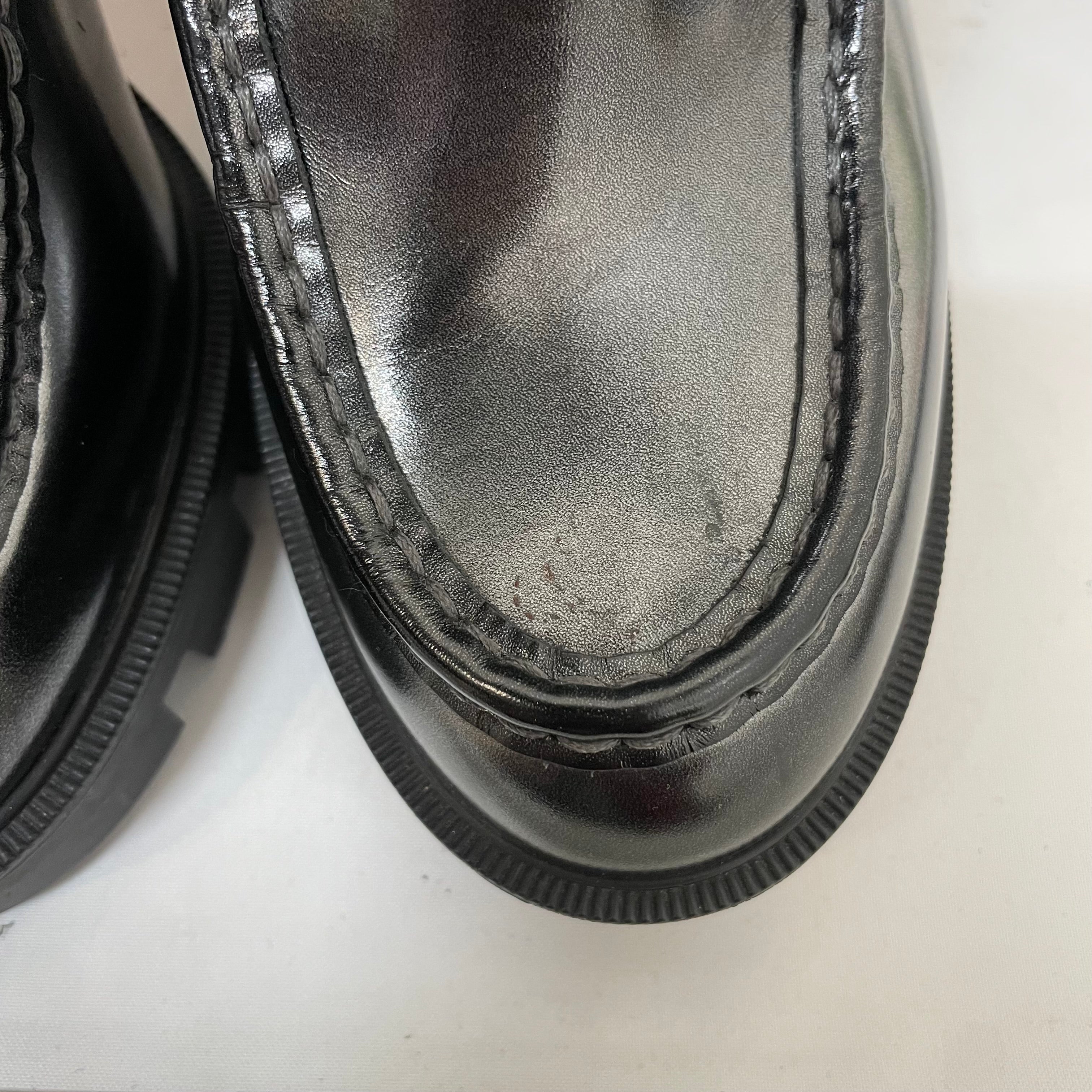 Christian Louboutin/Heels/EU 37/Leather/BLK/Moc Lug Alta 100 view 7