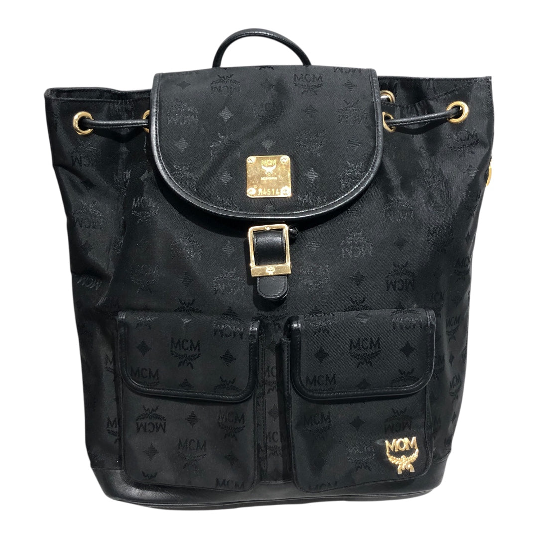 MCM/Backpack/Monogram/Nylon/BLK/ view 1